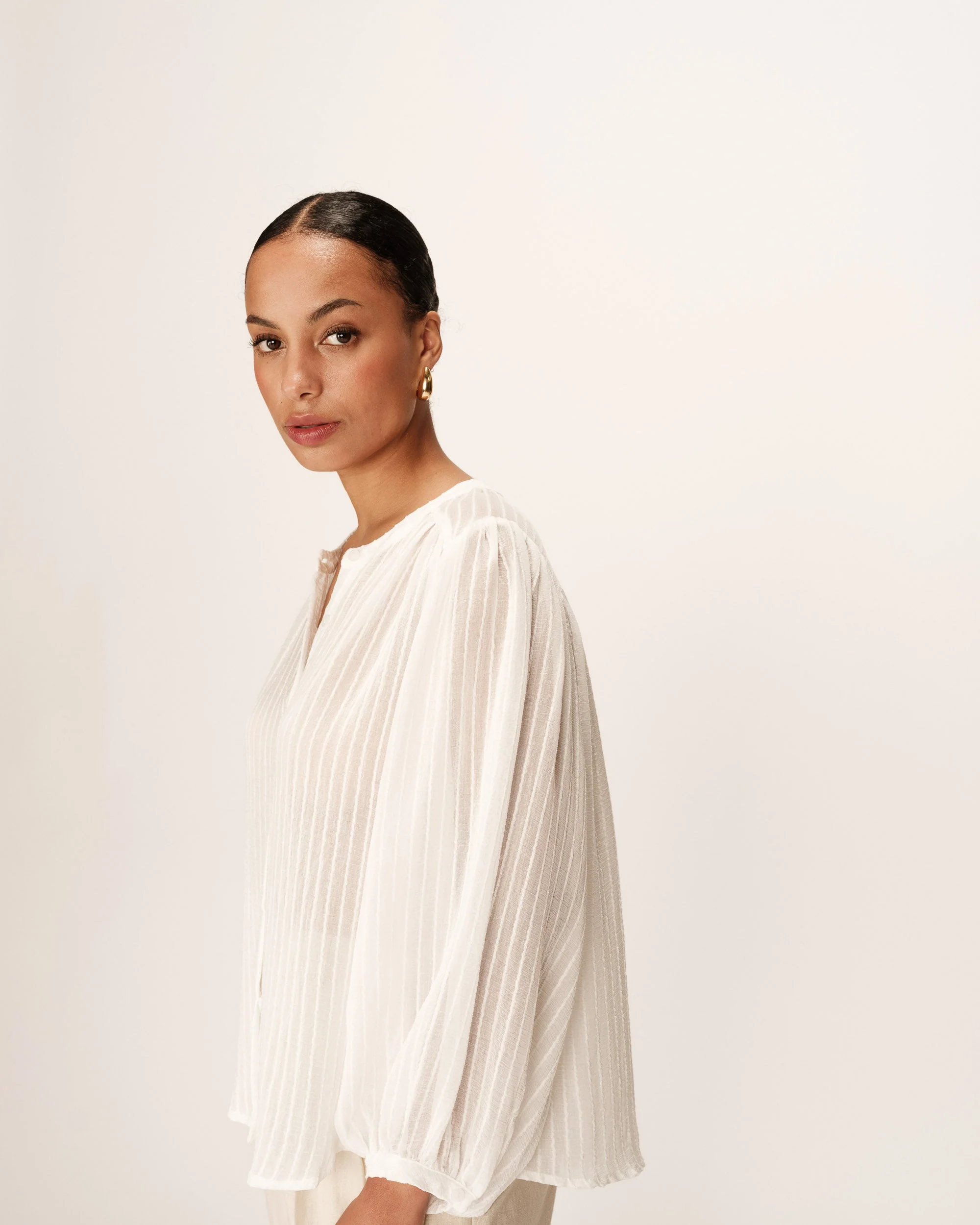 Blouse Poesie - Ecru - Image 4