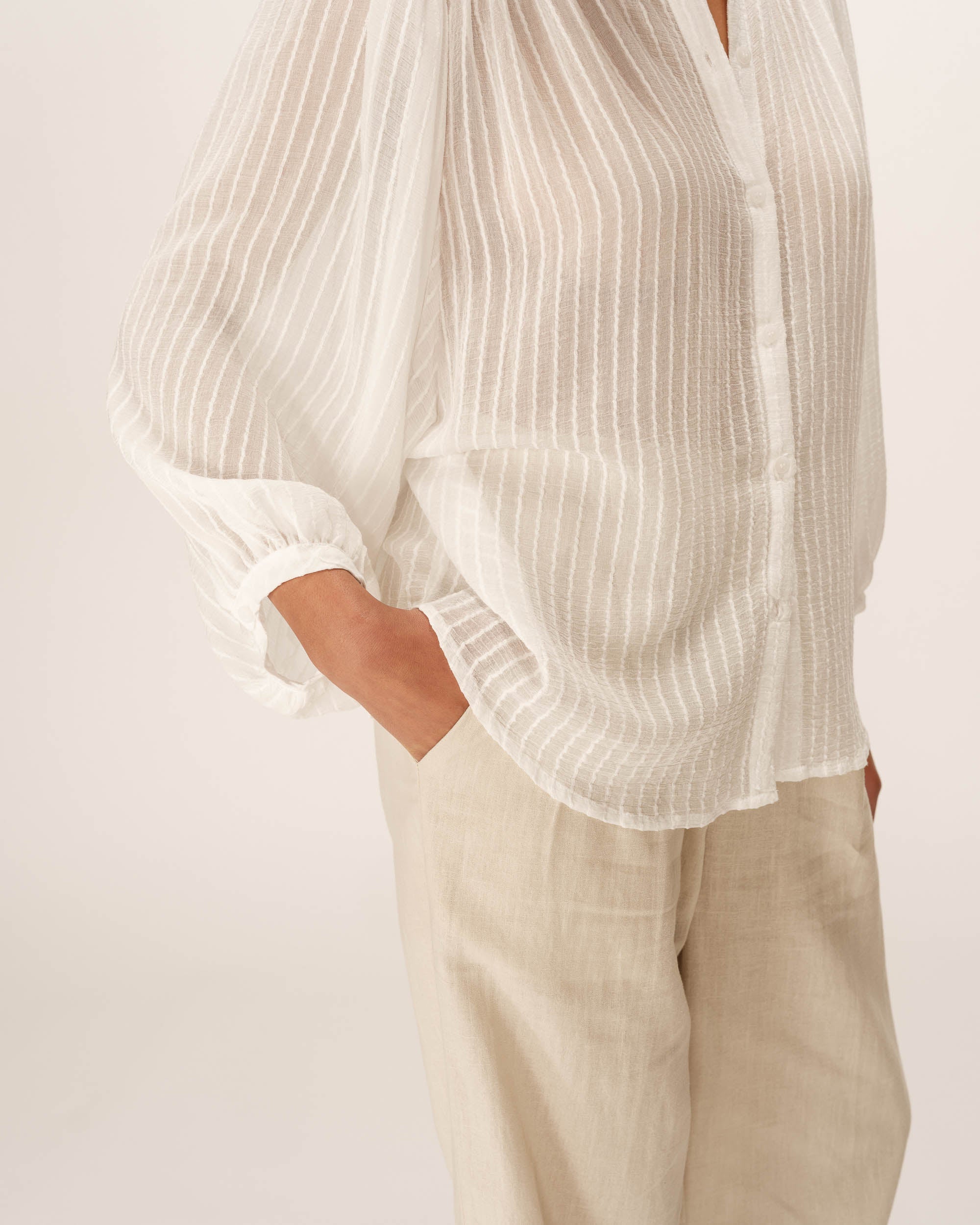 Blouse Poesie - Ecru - Image 5