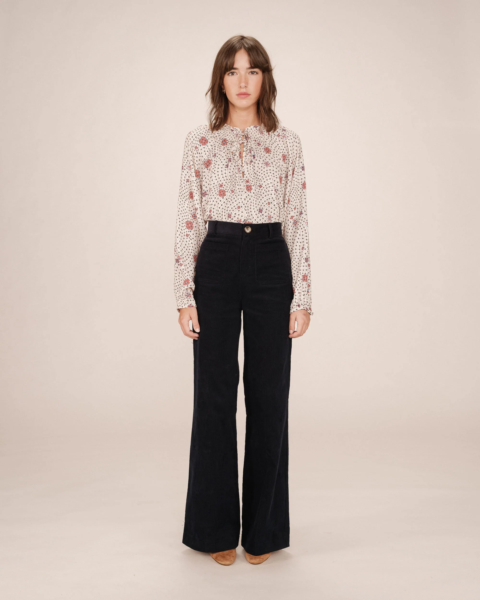 Blouse Imprimée Ecru Scarlett - Image 3