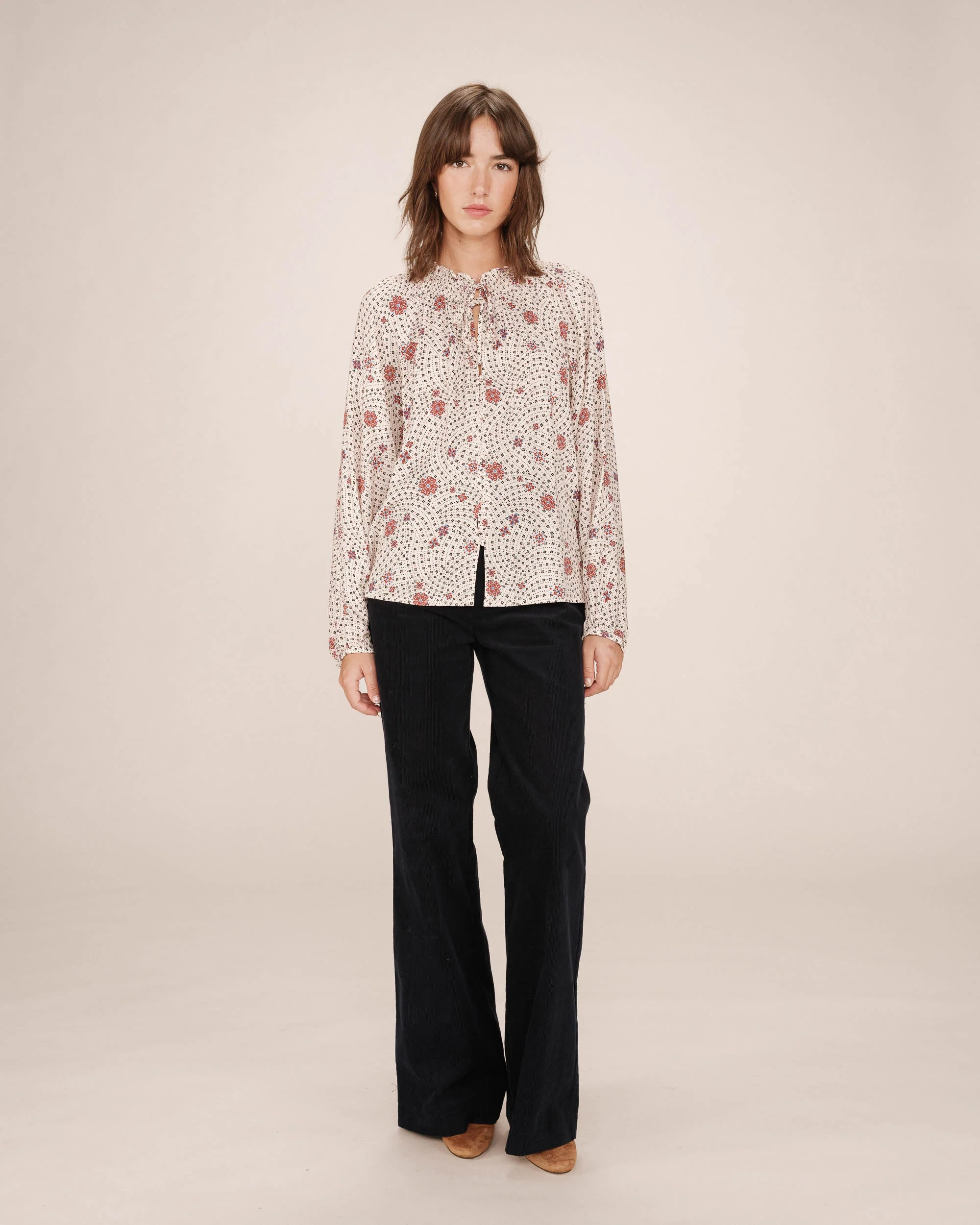 Blouse Imprimée Ecru Scarlett - Image 5