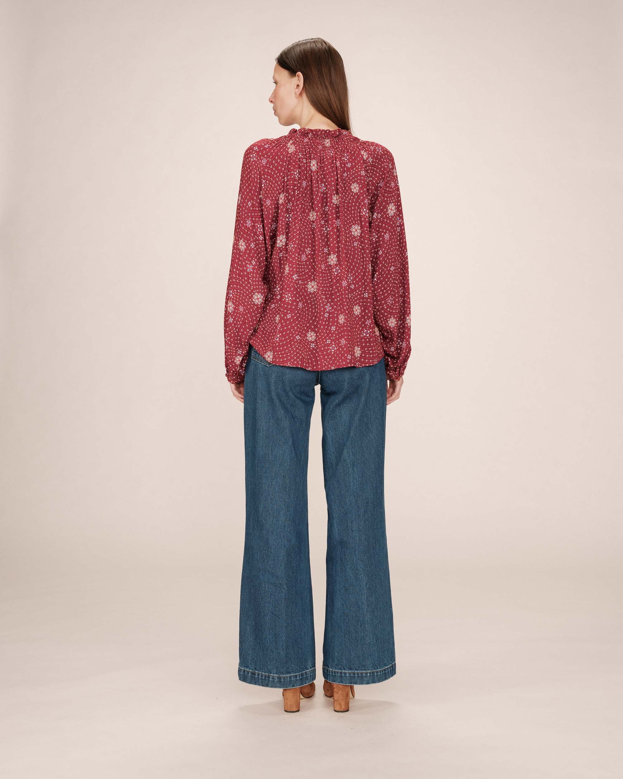 Blouse Imprimée Terracotta Scarlett - Image 6