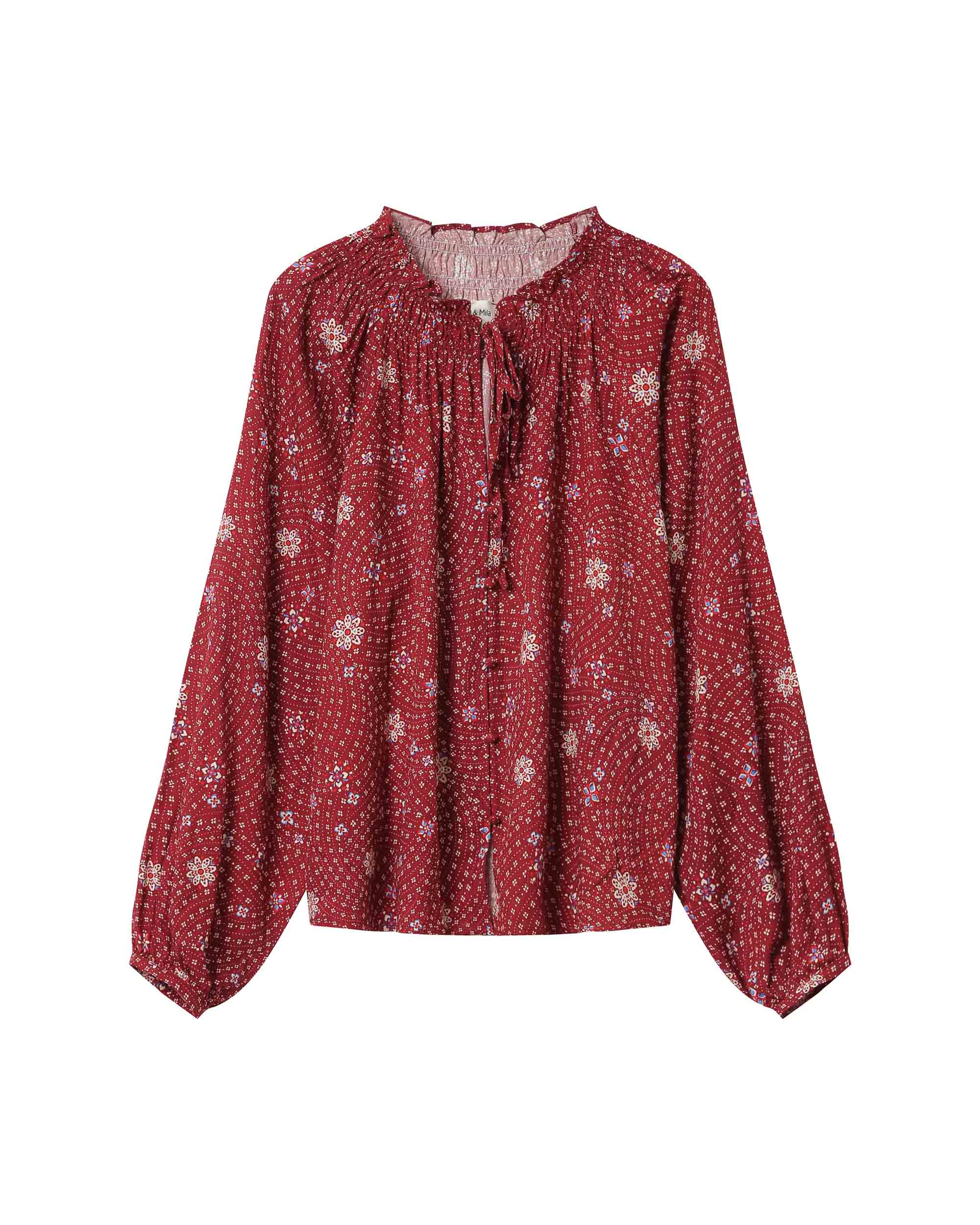 Blouse Imprimée Terracotta Scarlett - Image 7