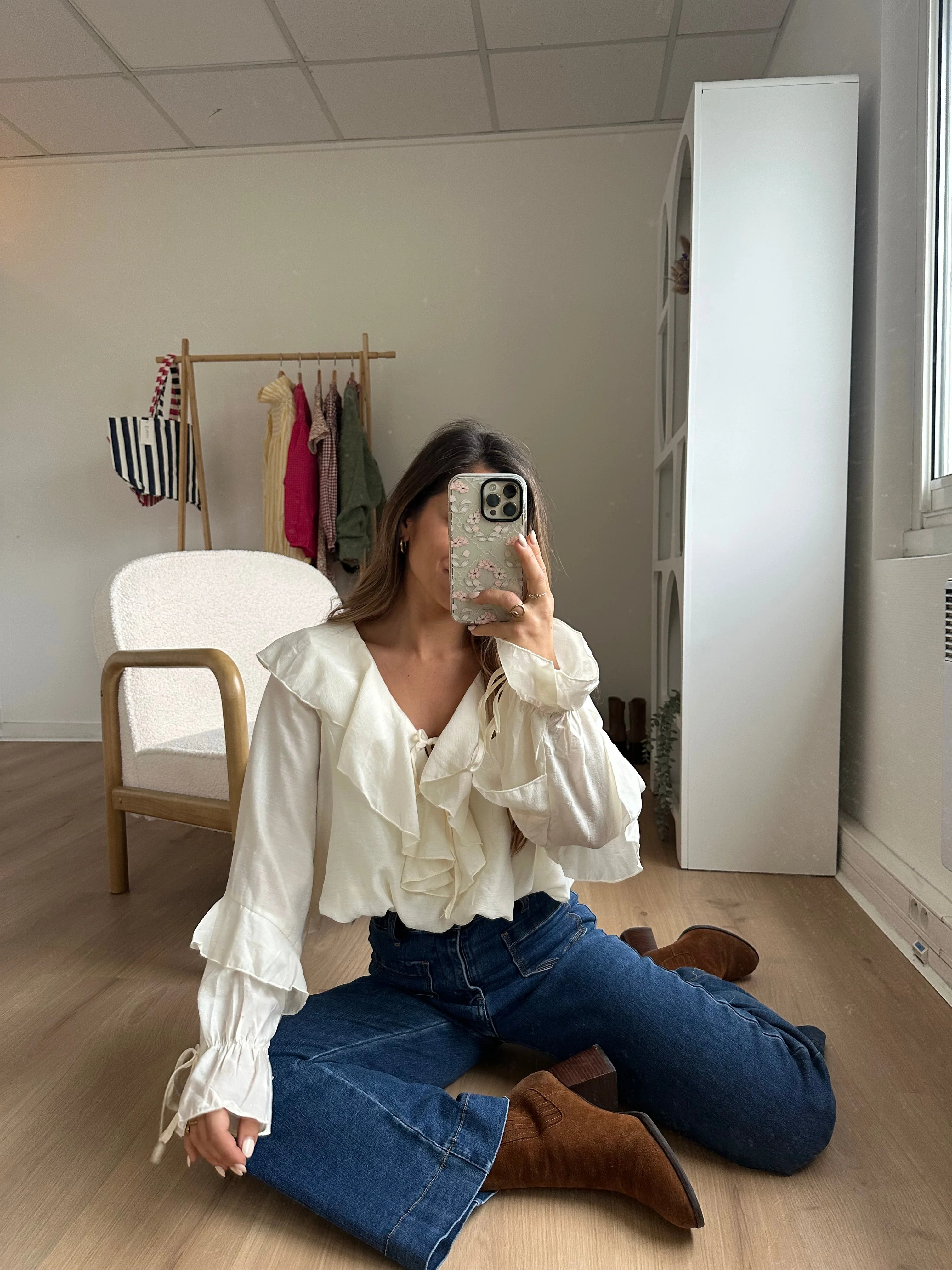 Blouse Iris Écru - Image 12