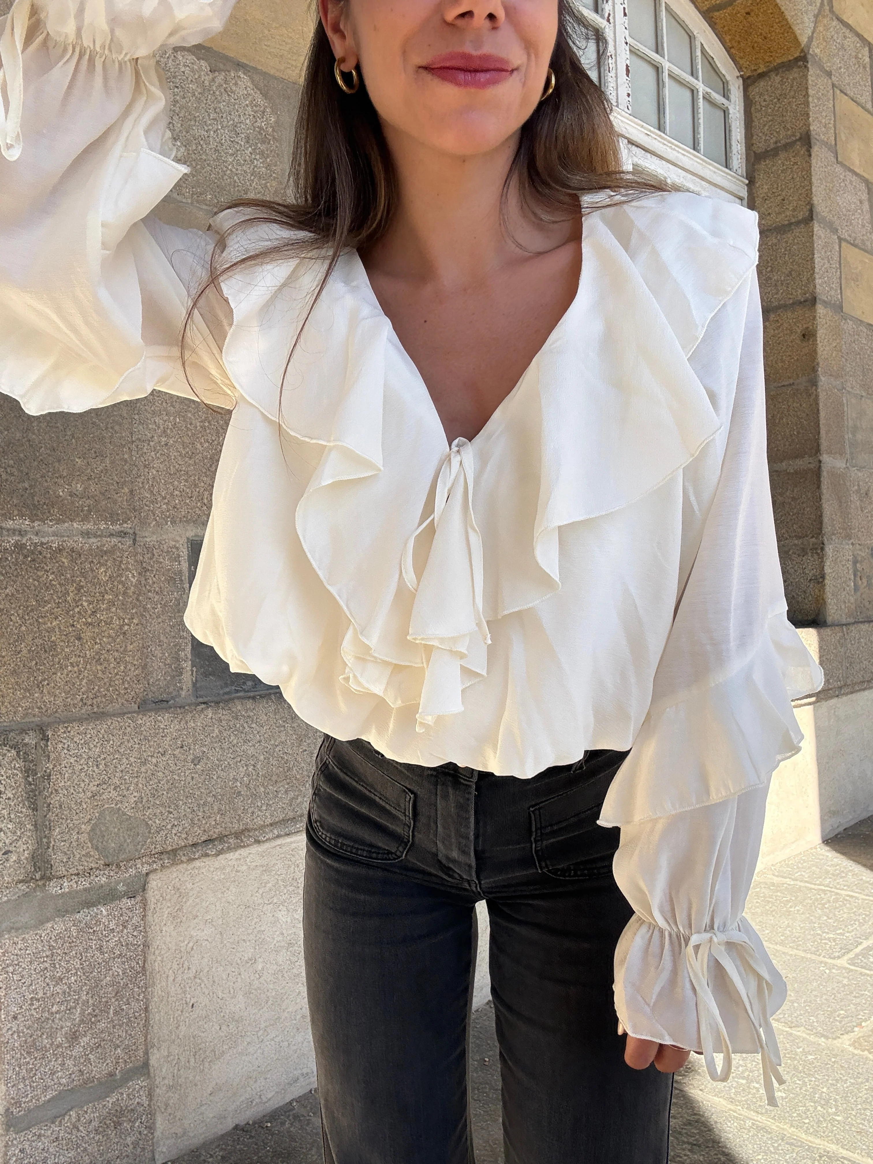 Blouse Iris Écru - Image 4