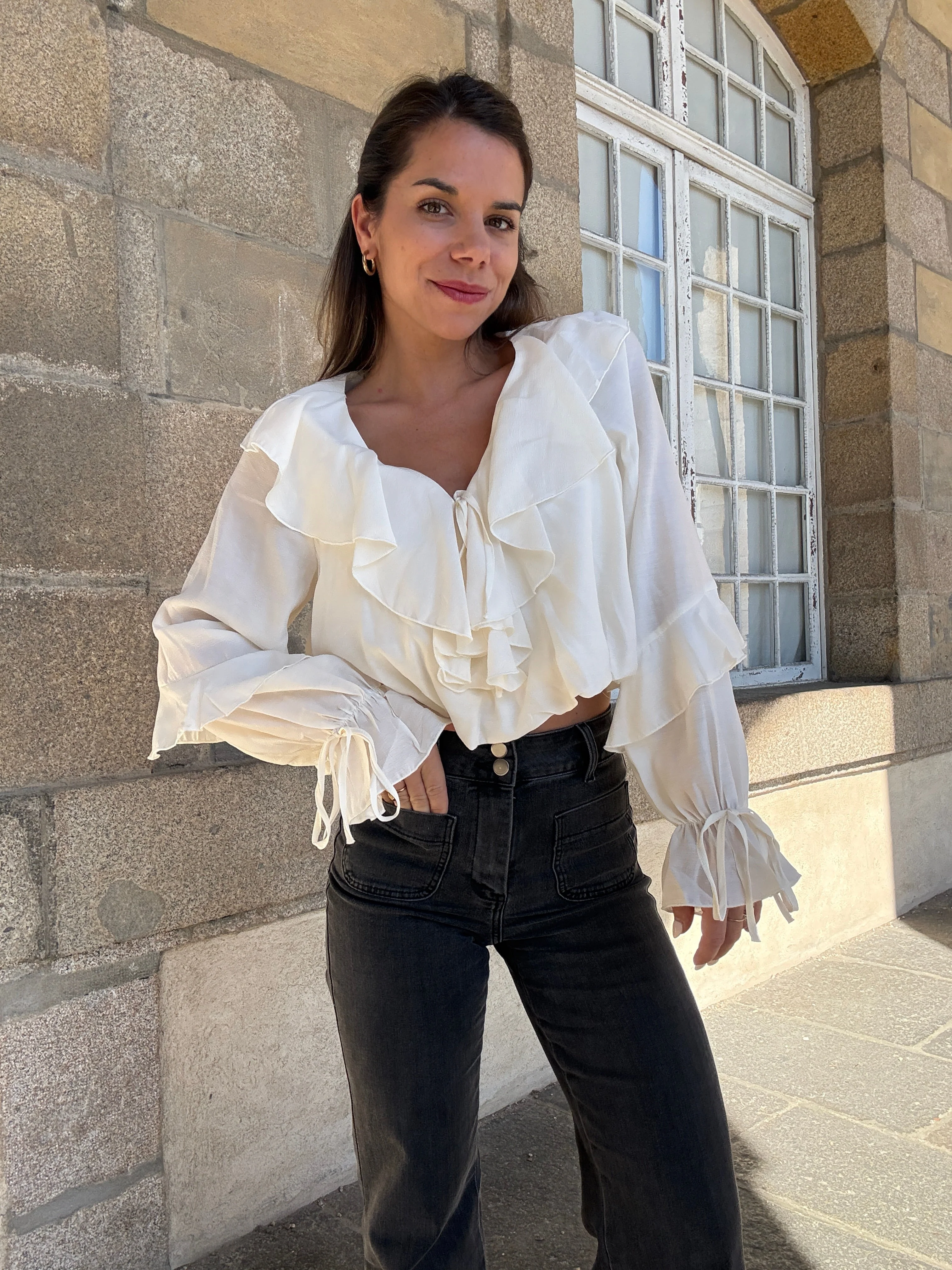 Blouse Iris Écru - Image 6