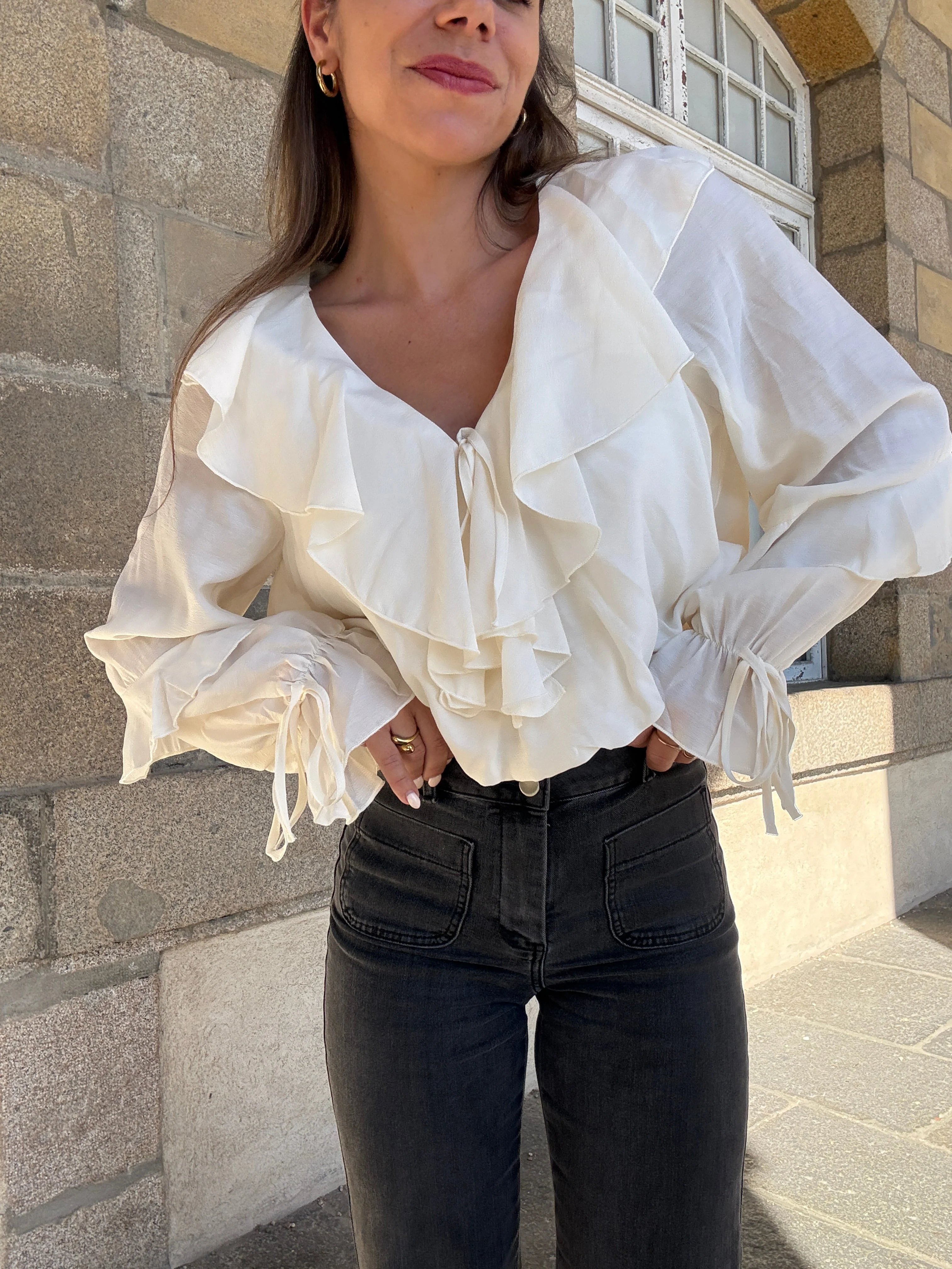 Blouse Iris Écru - Image 7