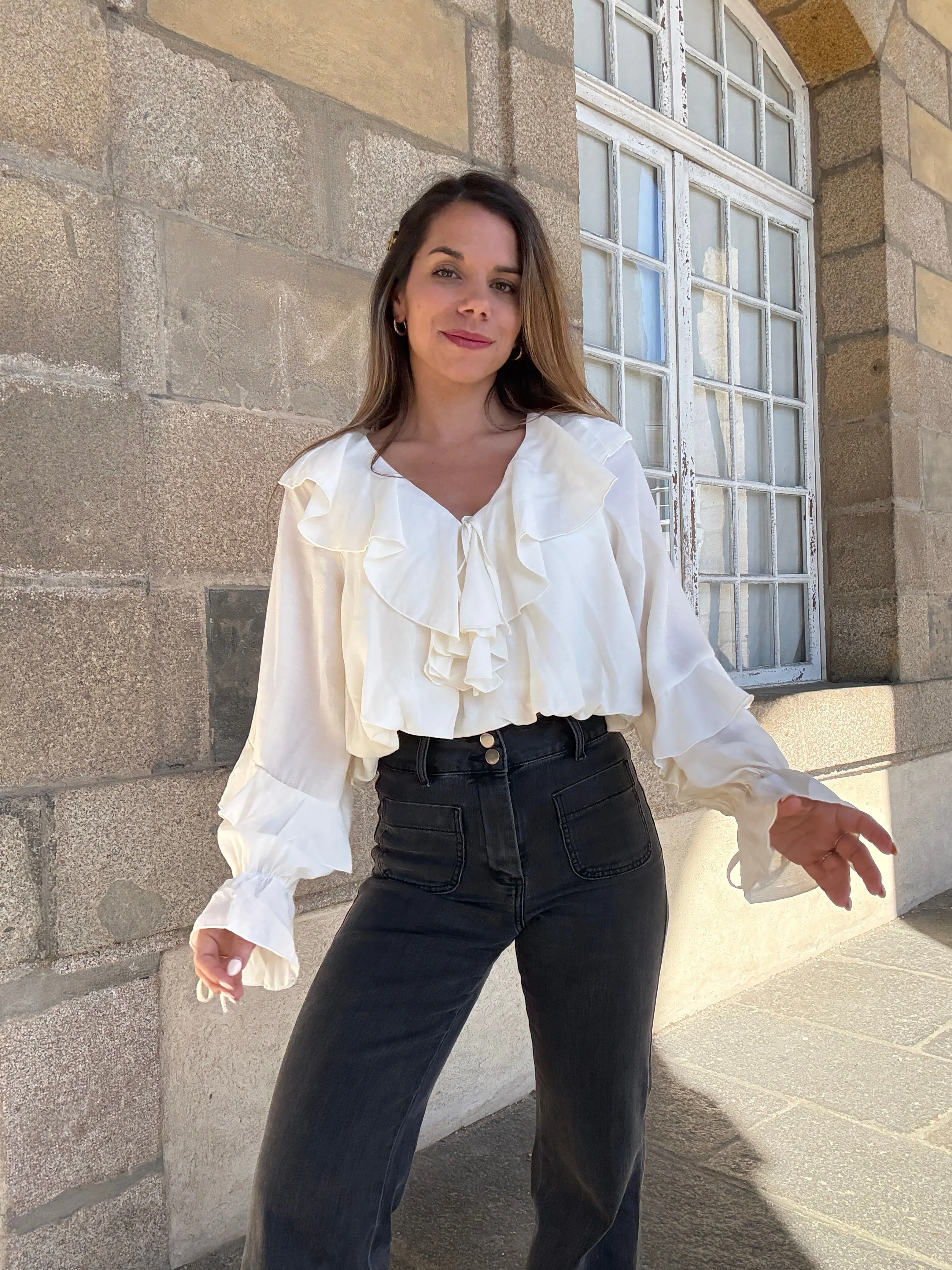 Blouse Iris Écru - Image 9