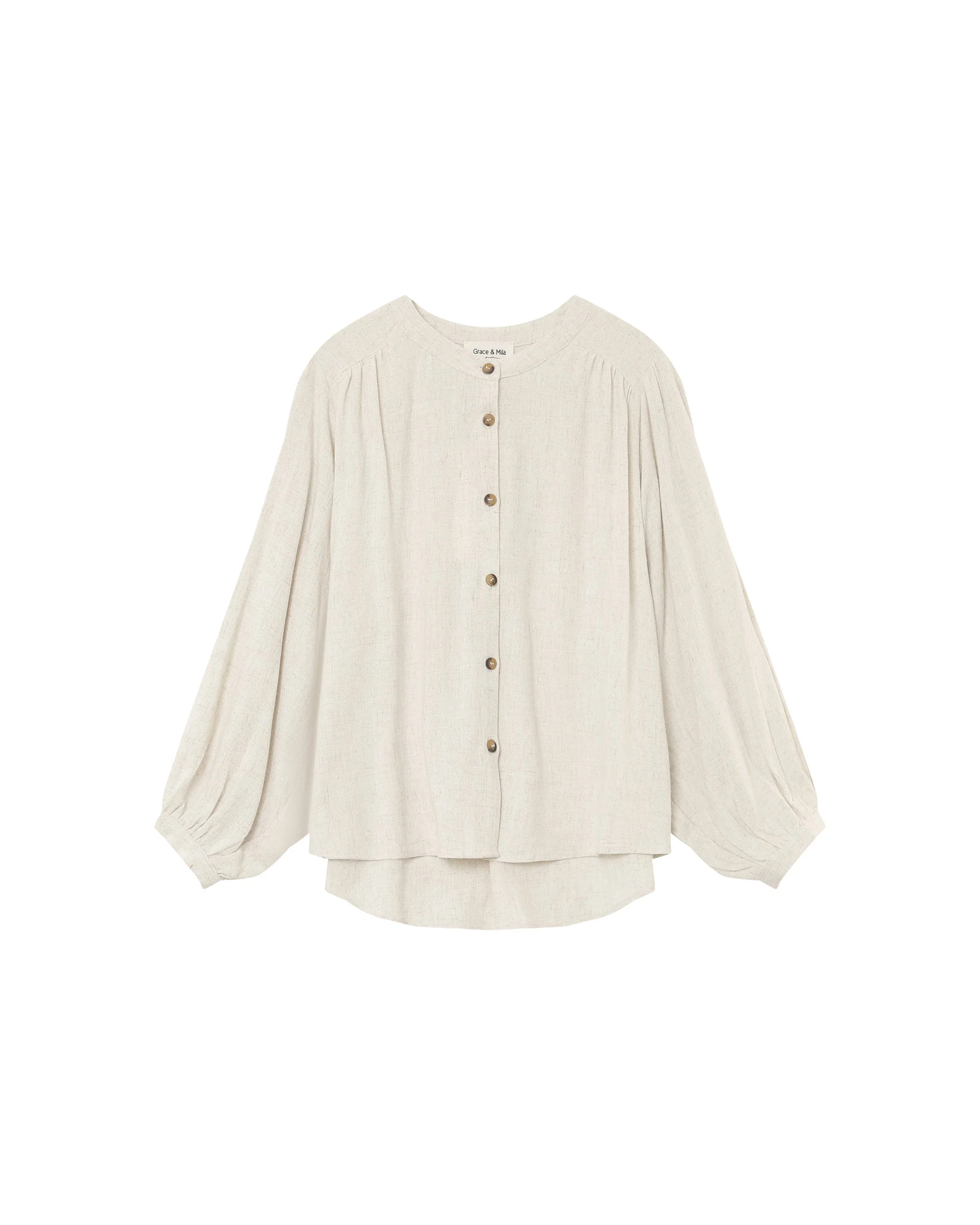 Blouse Portrait - Beige - Image 7
