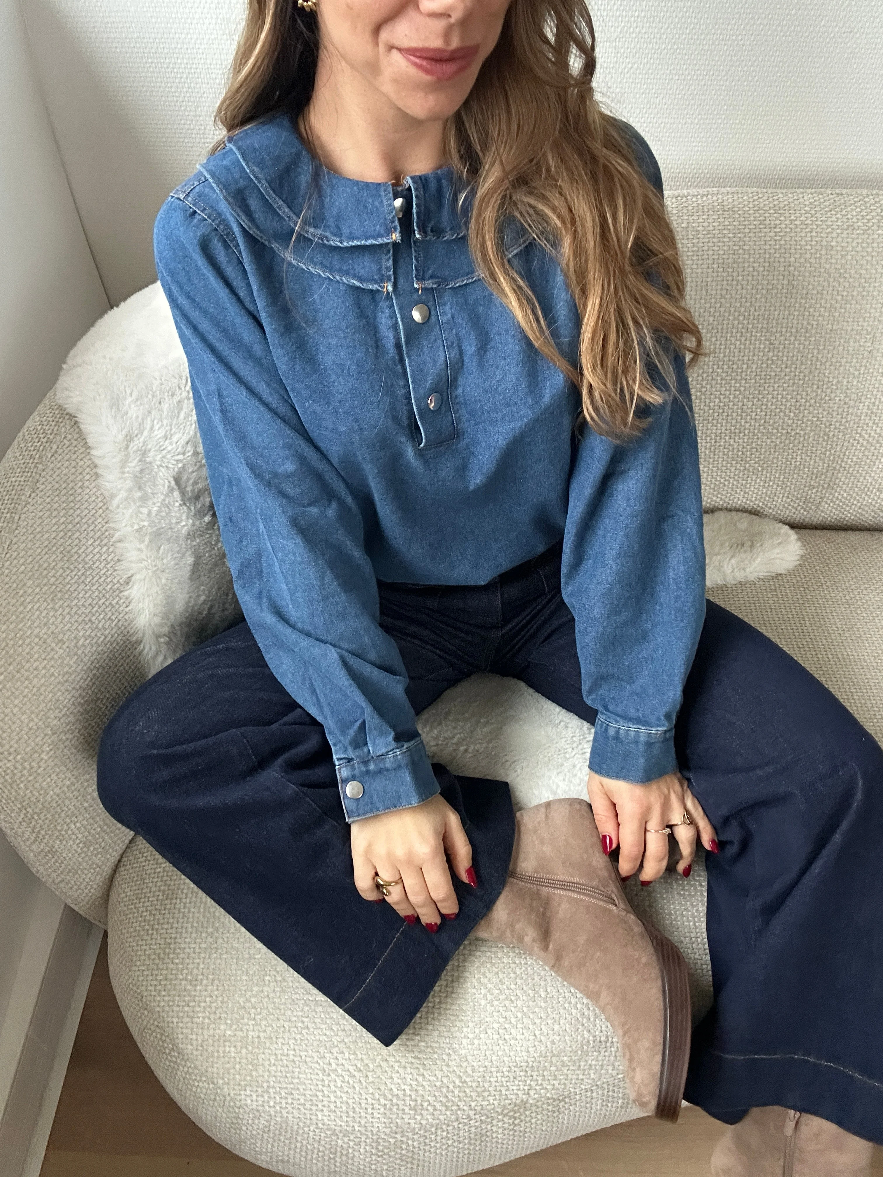 Blouse Lily En Denim - Image 2