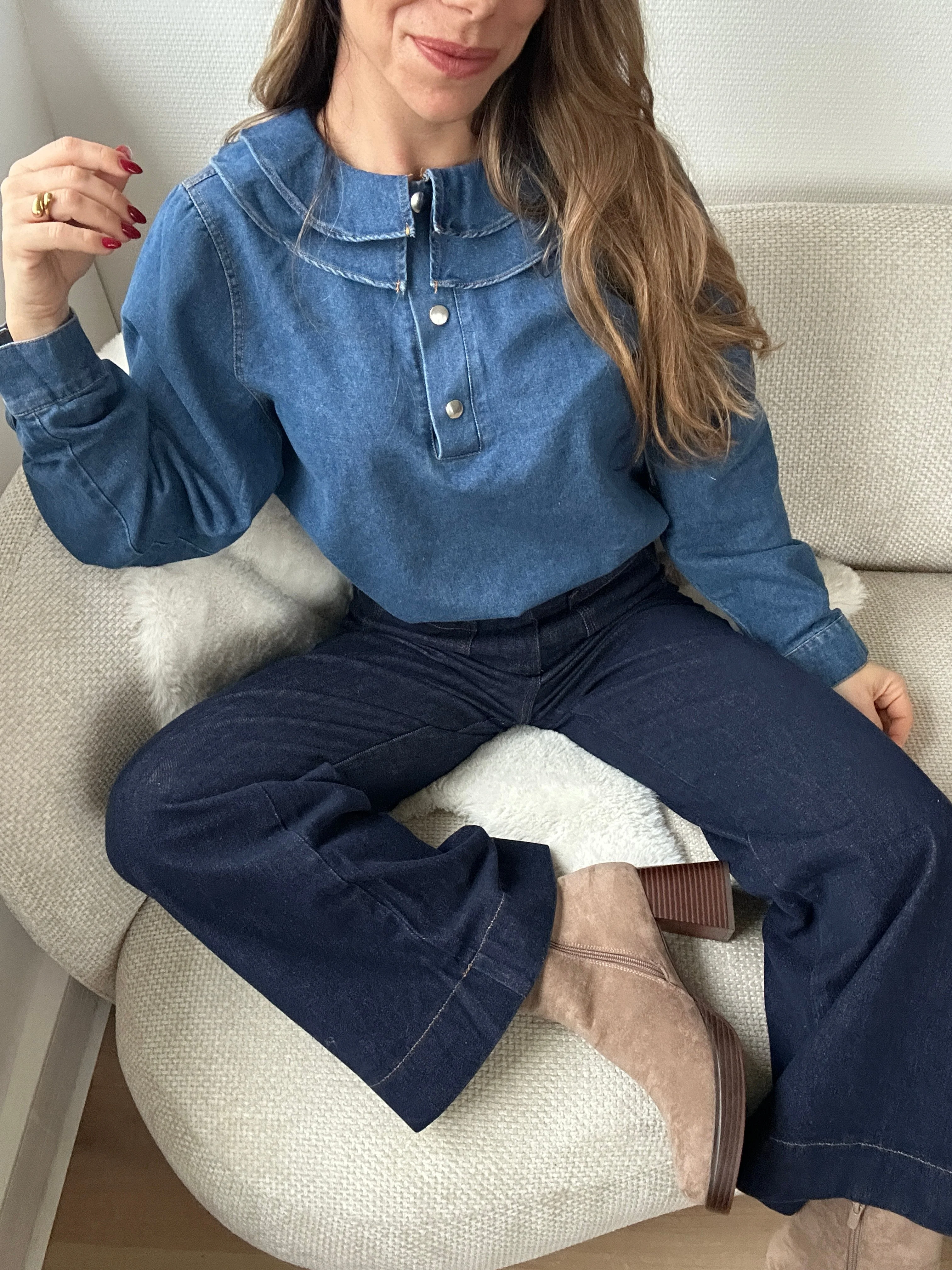 Blouse Lily En Denim - Image 3