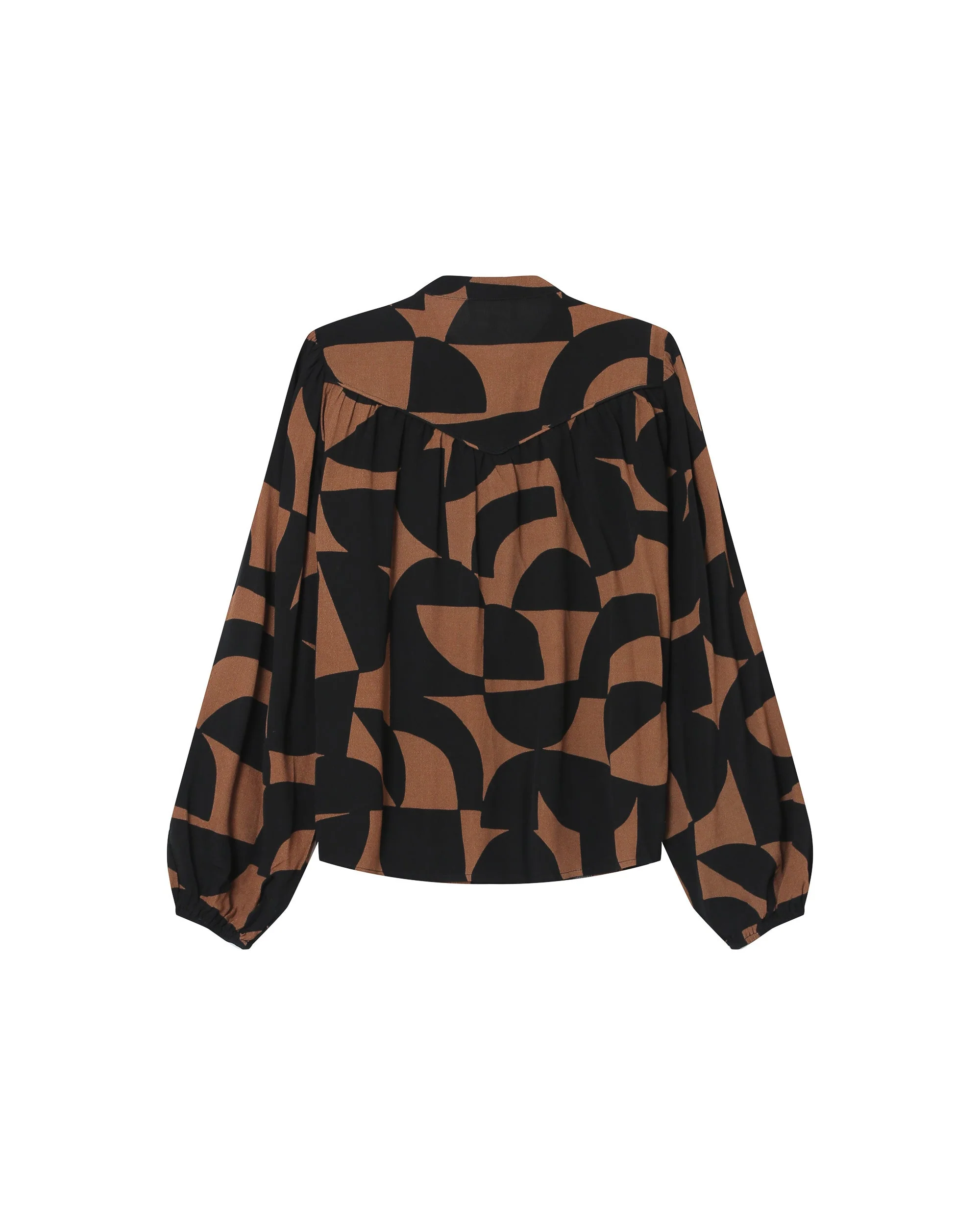 Blouse Motif Bicolore Chocolat Sorpresa - Image 7