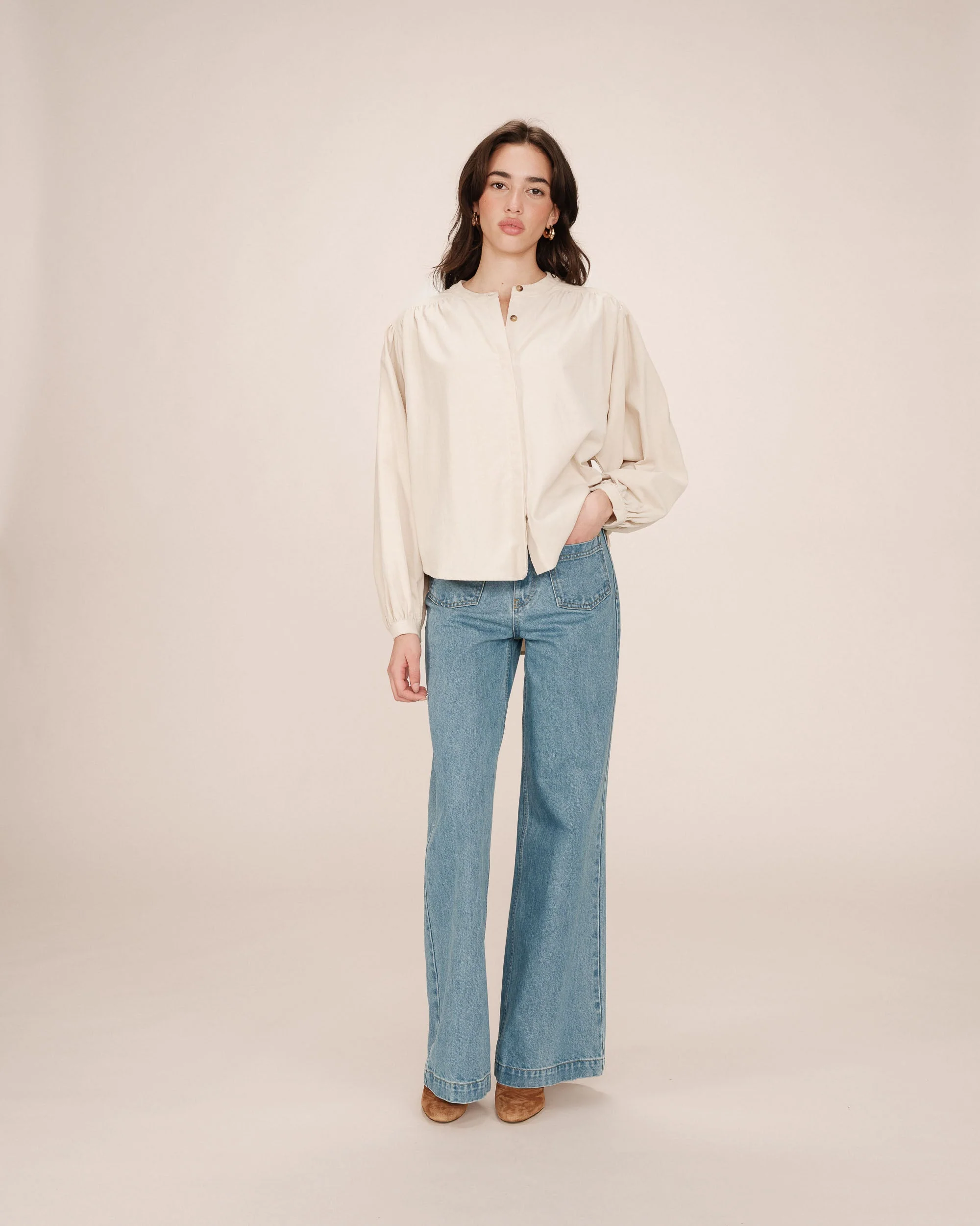 Blouse Oversize Ecru Suri - Image 3