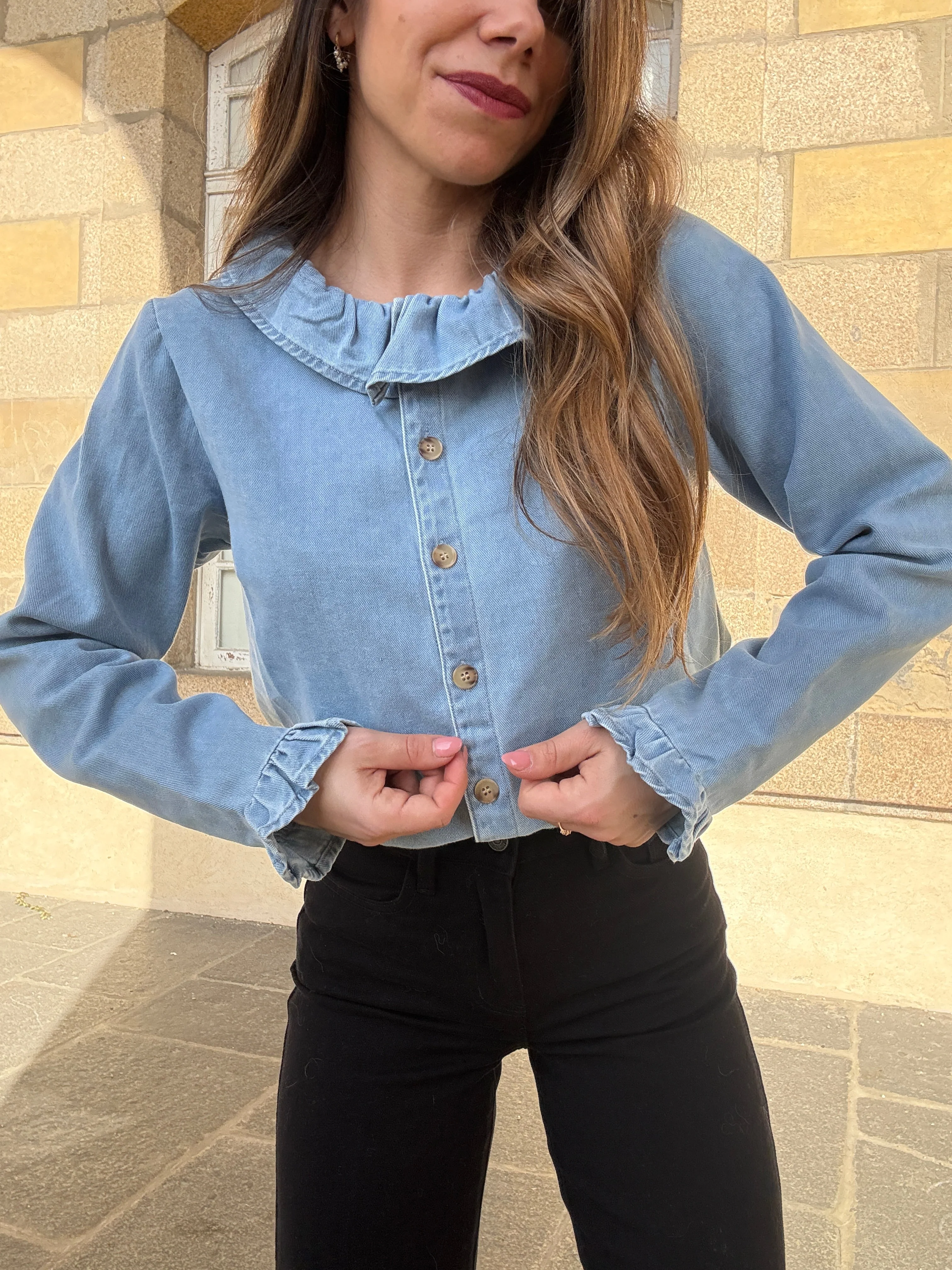 Blouse Pia Denim Clair - Image 11