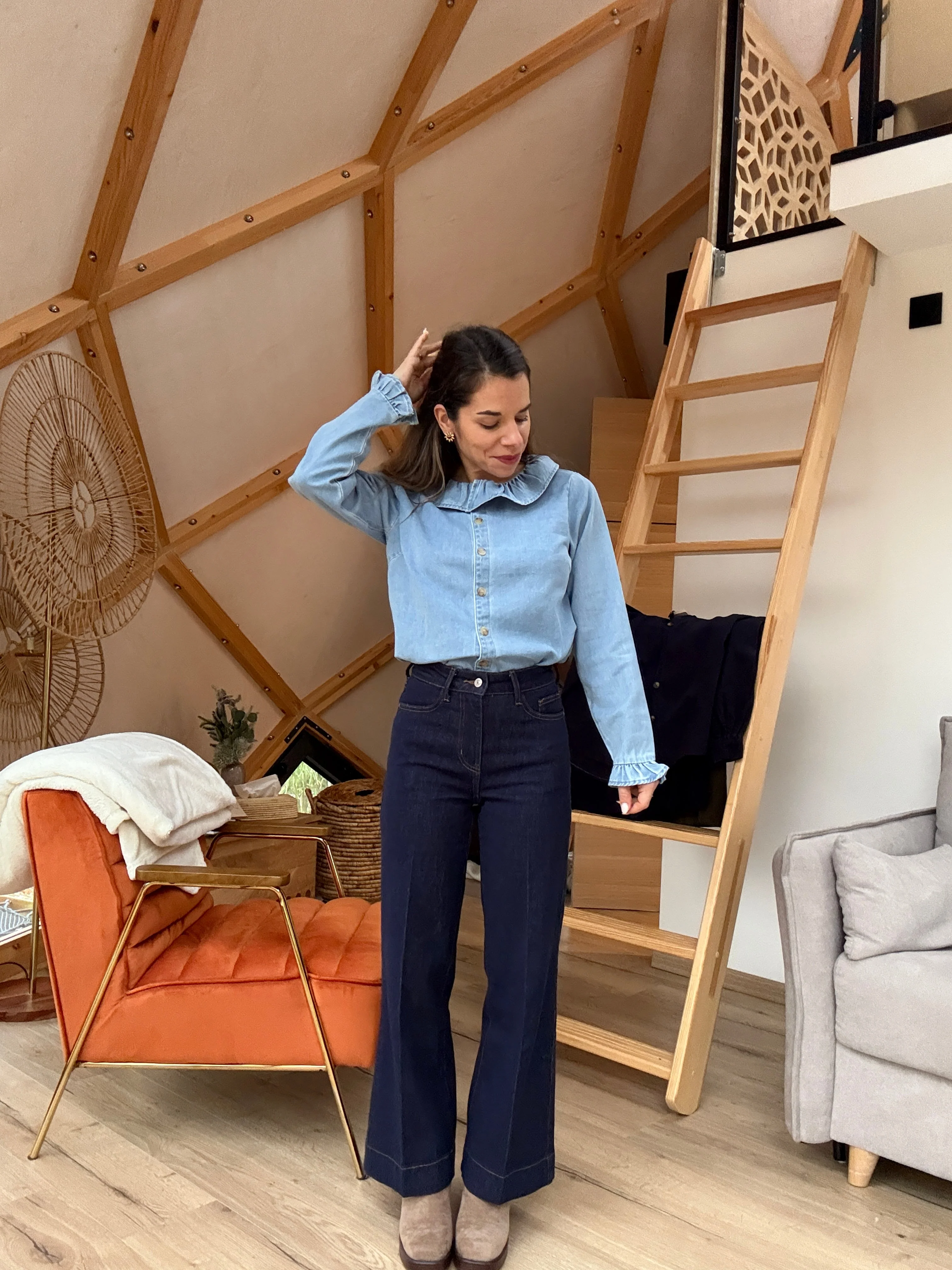 Blouse Pia Denim Clair - Image 6