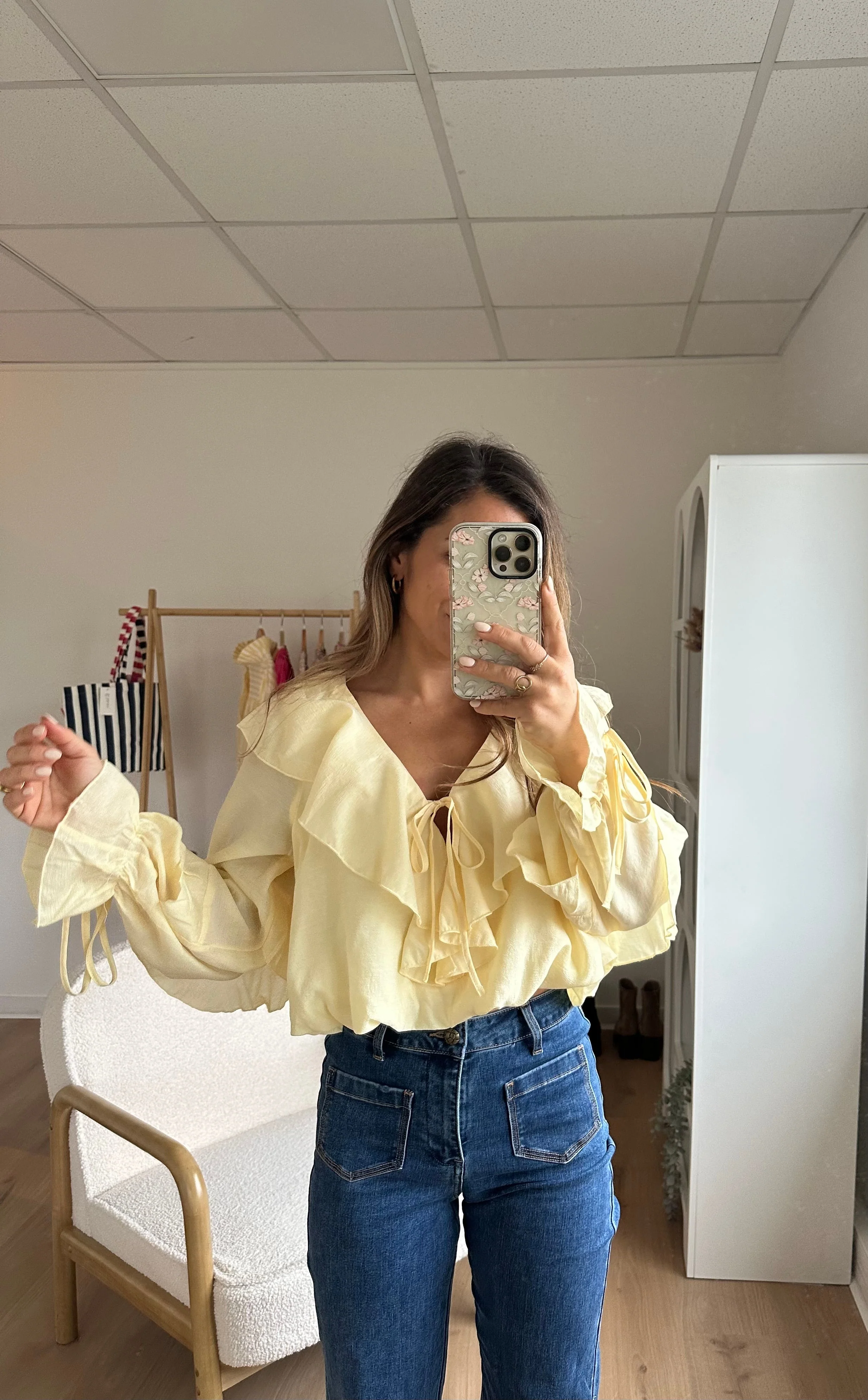 Blouse Iris Jaune Pâle - Image 12