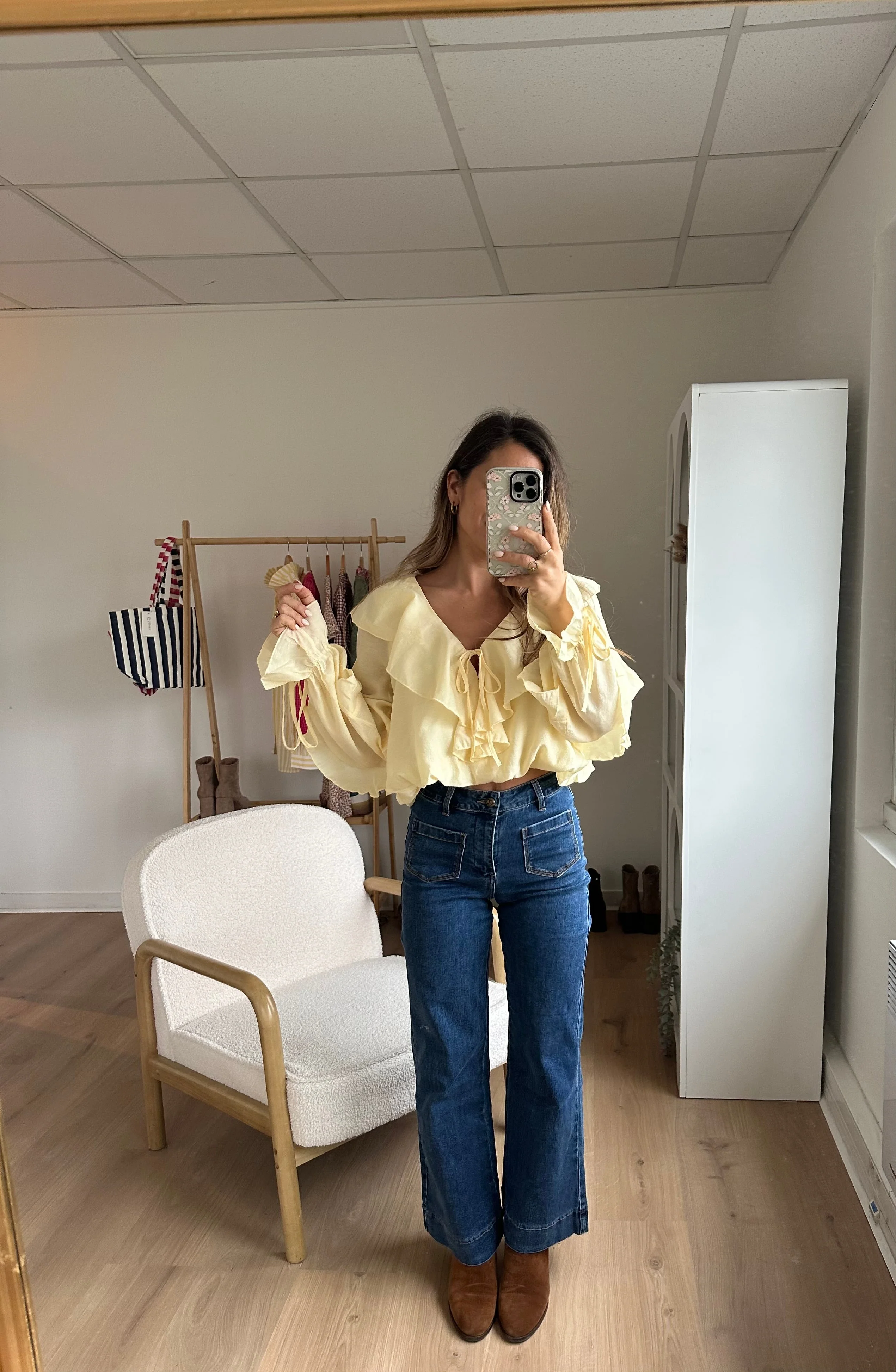 Blouse Iris Jaune Pâle - Image 14