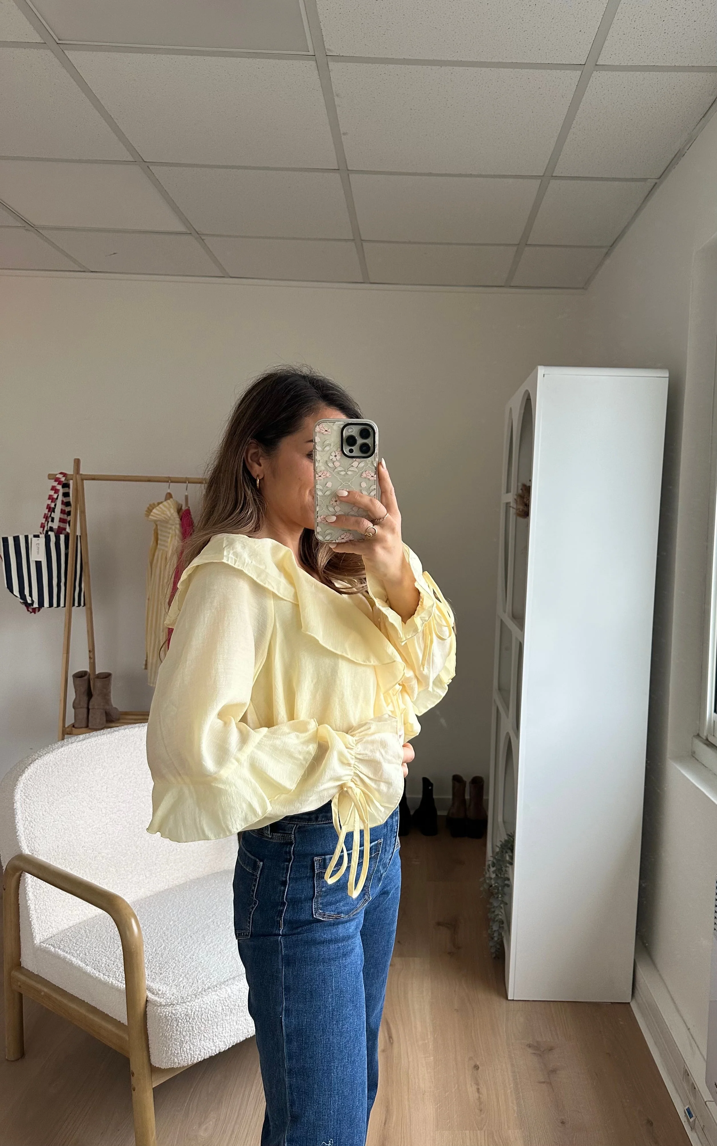 Blouse Iris Jaune Pâle - Image 17