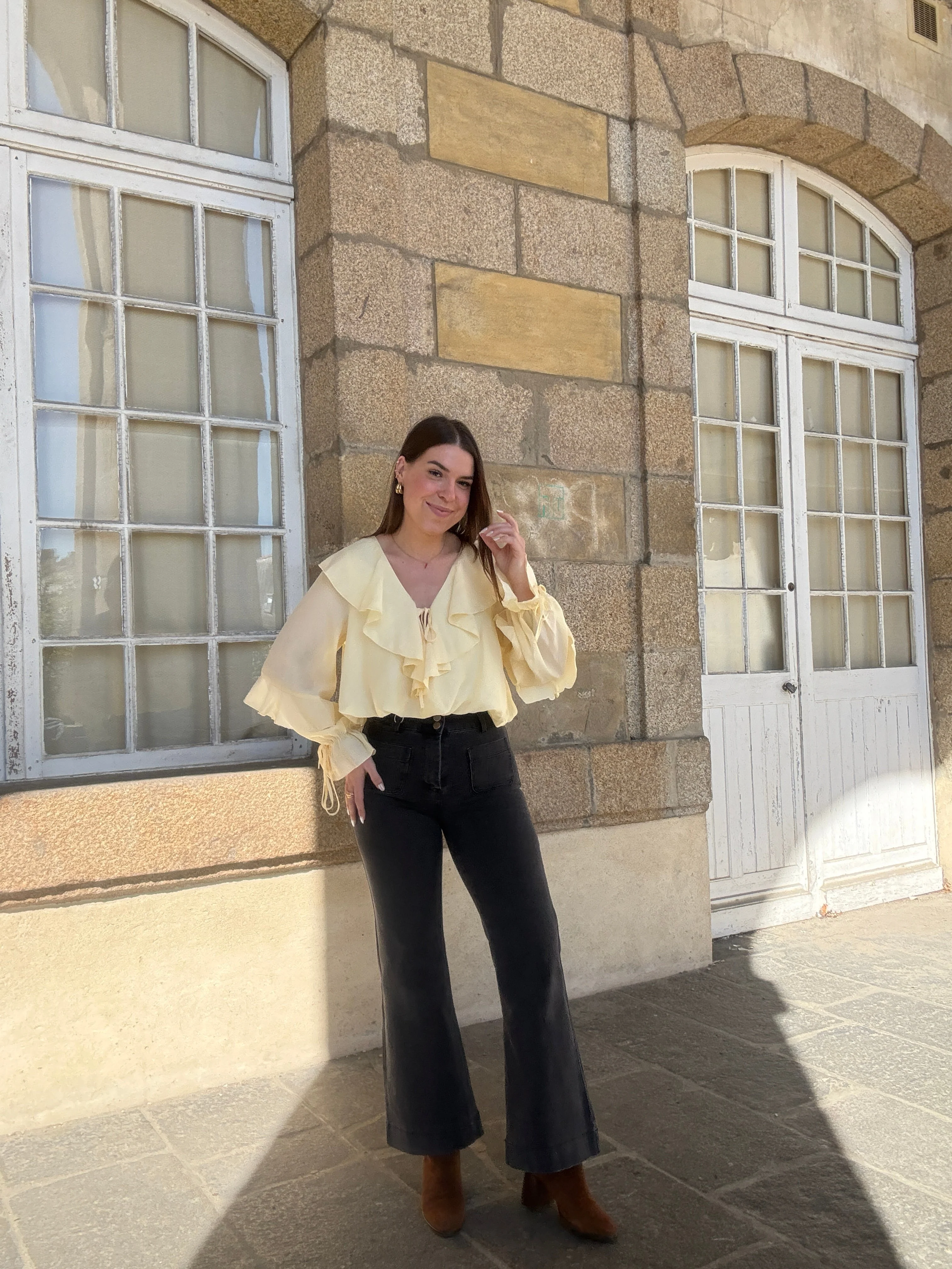 Blouse Iris Jaune Pâle - Image 19