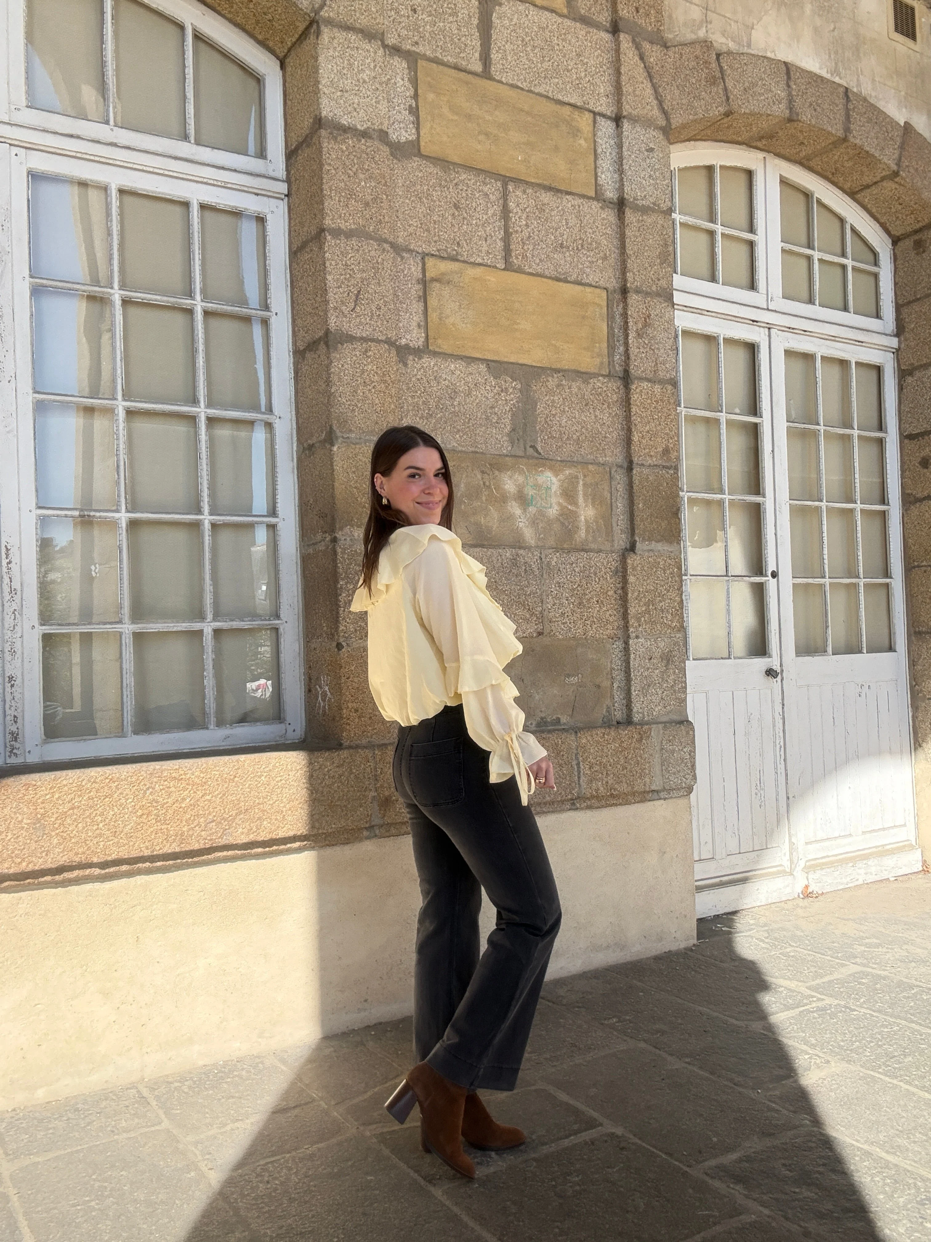 Blouse Iris Jaune Pâle - Image 20