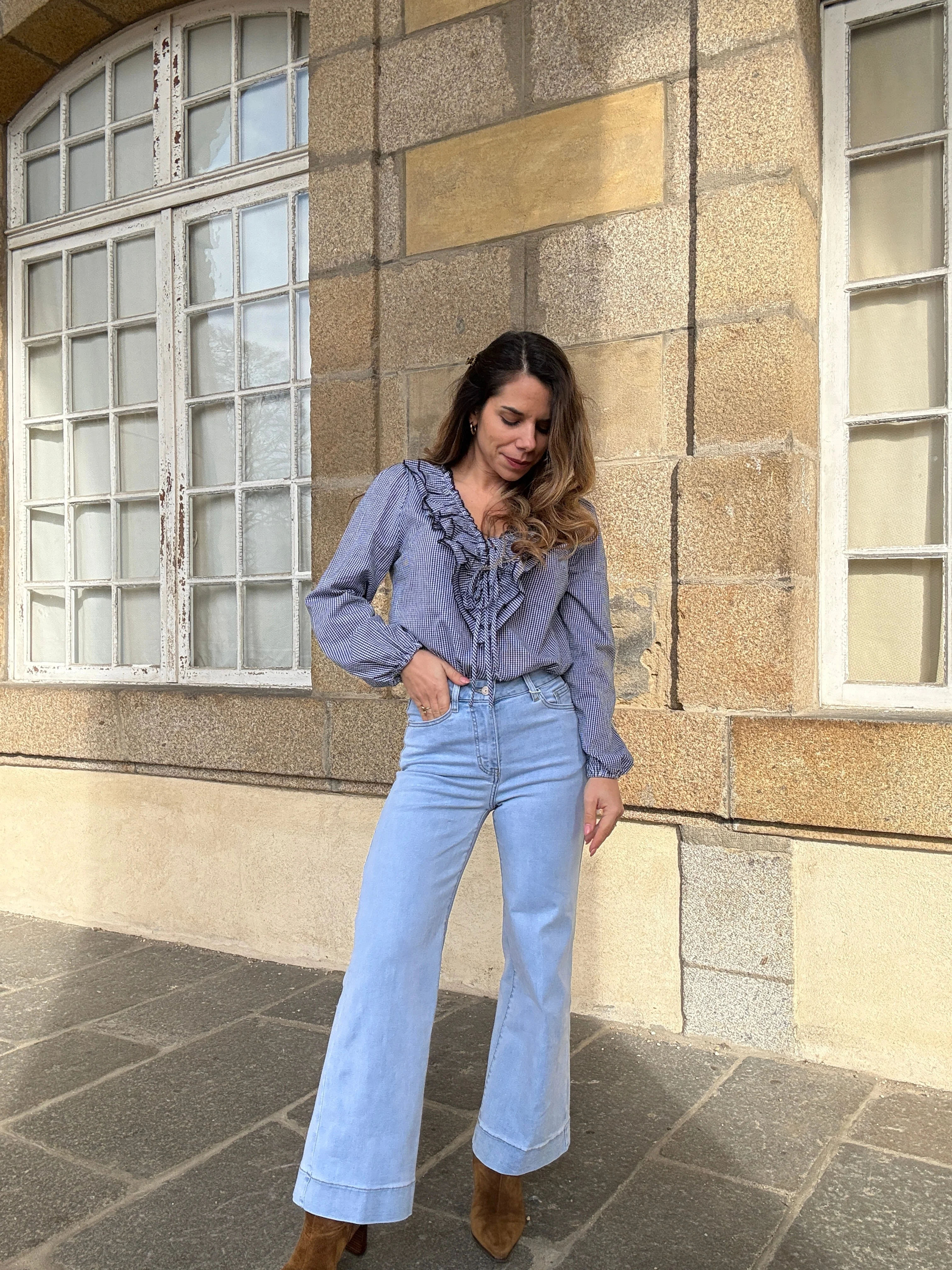 Blouse Stella Vichy Bleu Marine - Image 12