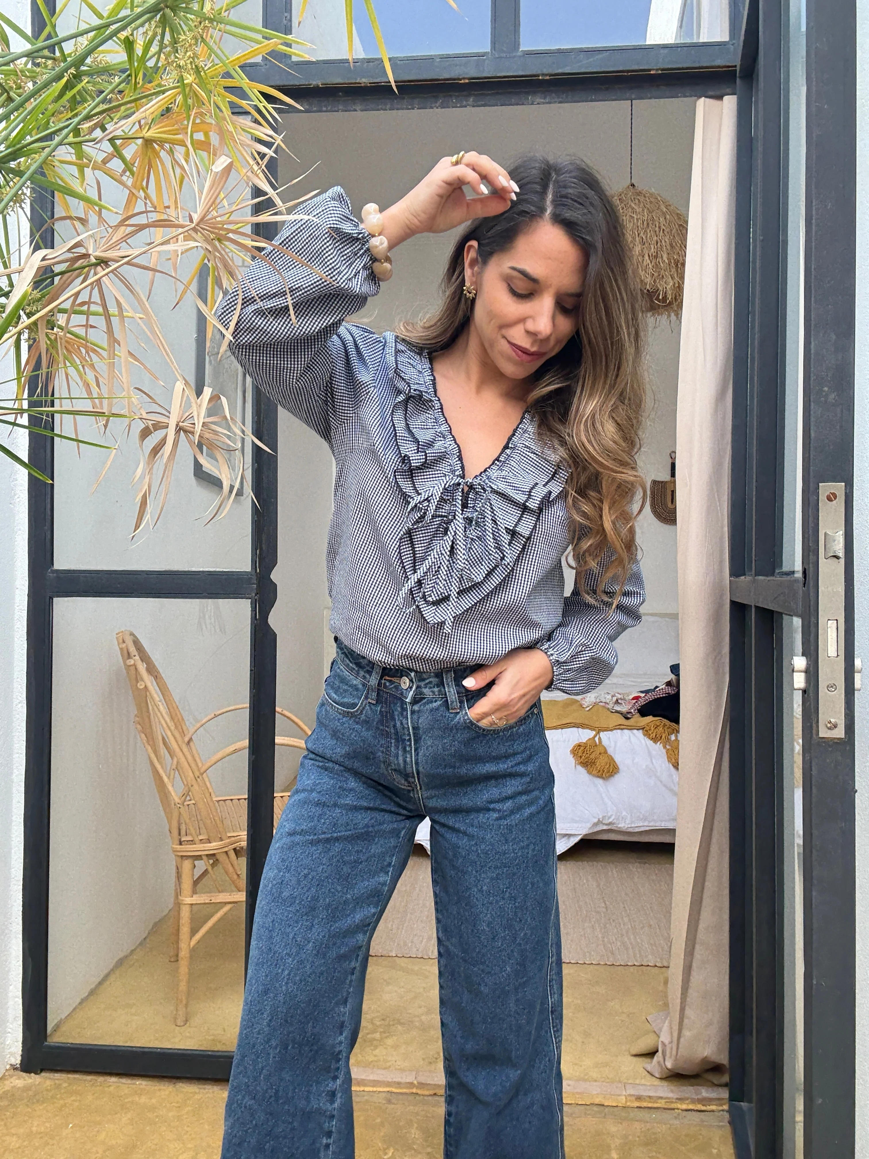 Blouse Stella Vichy Bleu Marine - Image 8