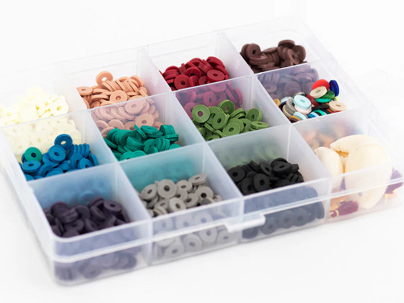 Boite De 11 Couleurs Naturelles De Perles Heishi 6 Mm + Accessoires - Image 3