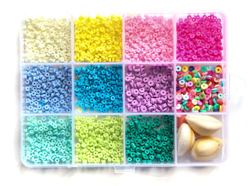 Boite De 11 Couleurs Pop De Perles Heishi 3 Mm + Accessoires - Image 2