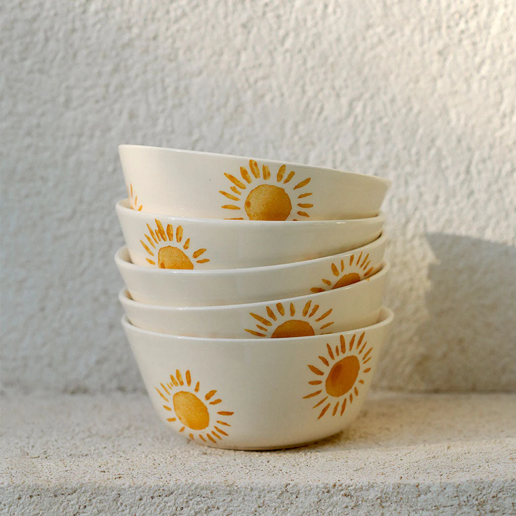 Lot de 2 Bols En Céramique - Soleil - Image 2