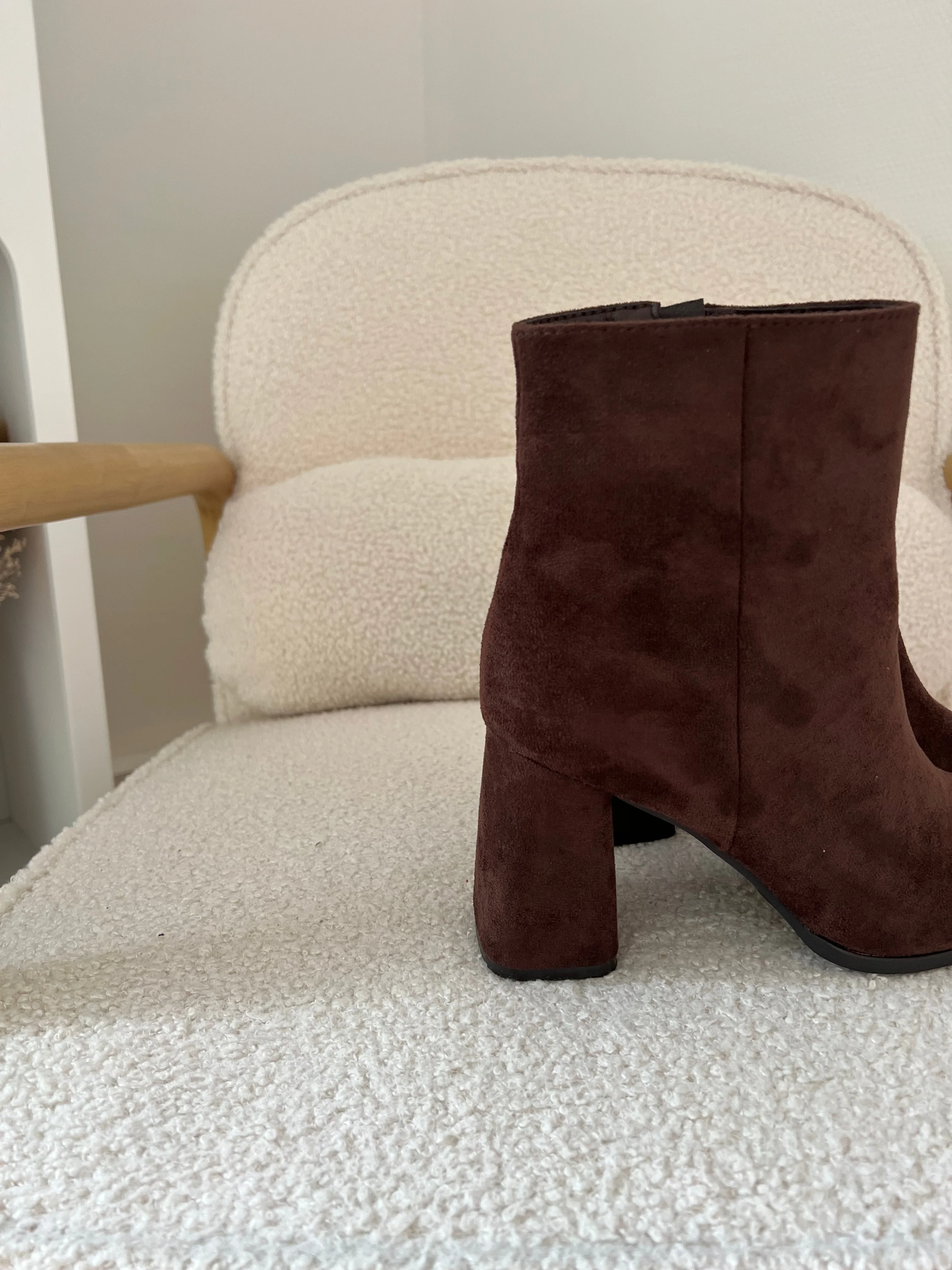 Bottines En Suédine Mia Marron - Image 3