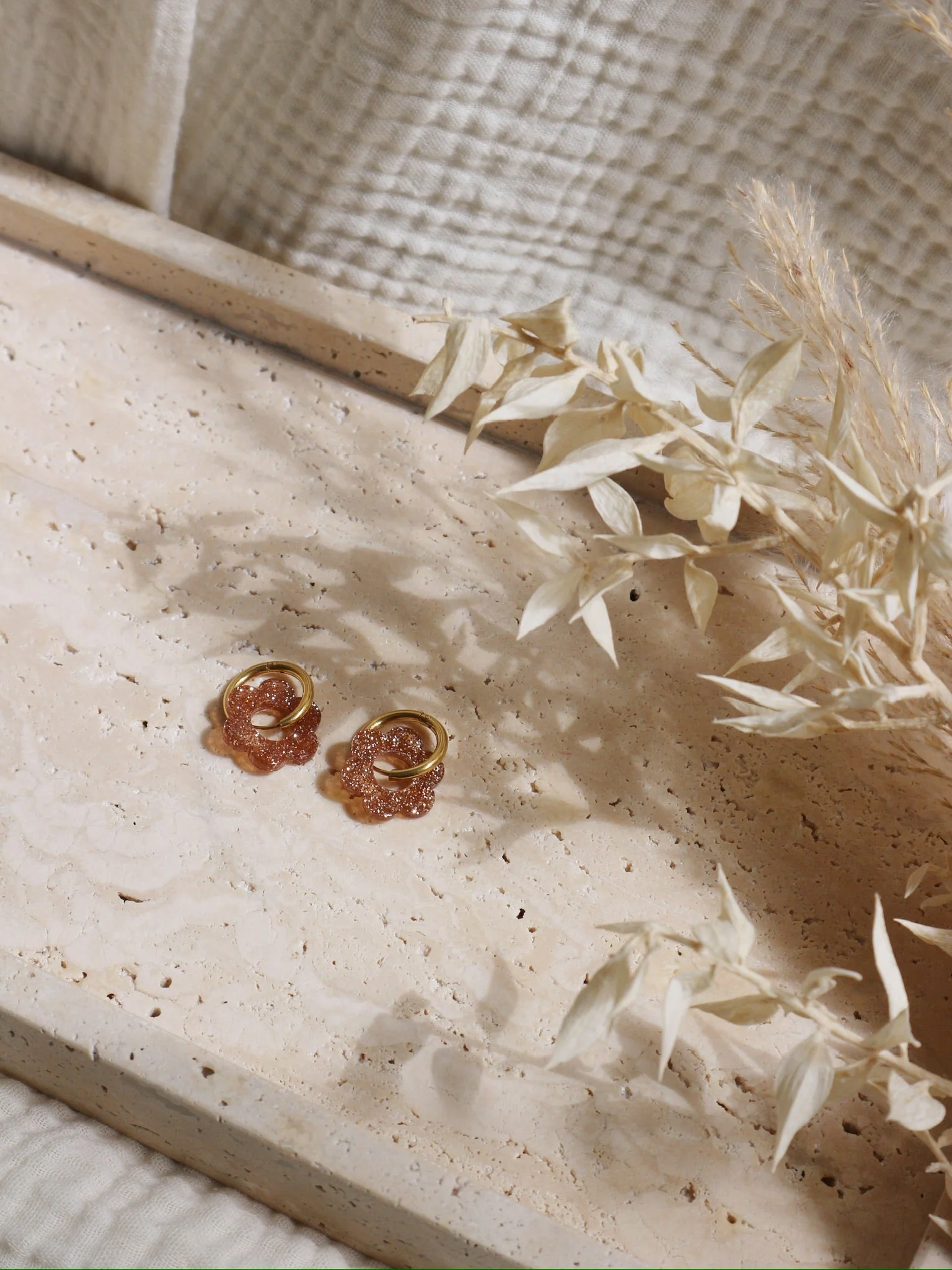 Boucles D'Oreille Fleur Sparkling - Image 2