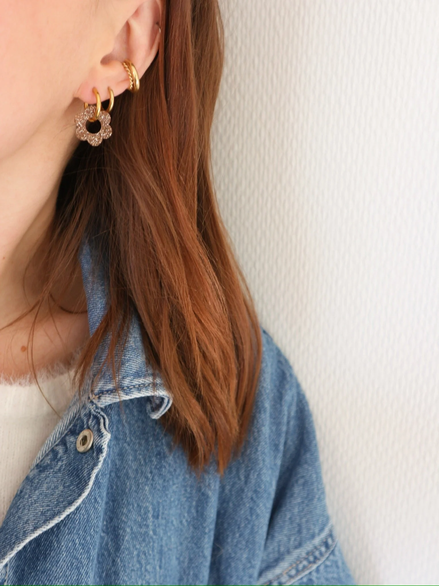 Boucles D'Oreille Fleur Sparkling - Image 3