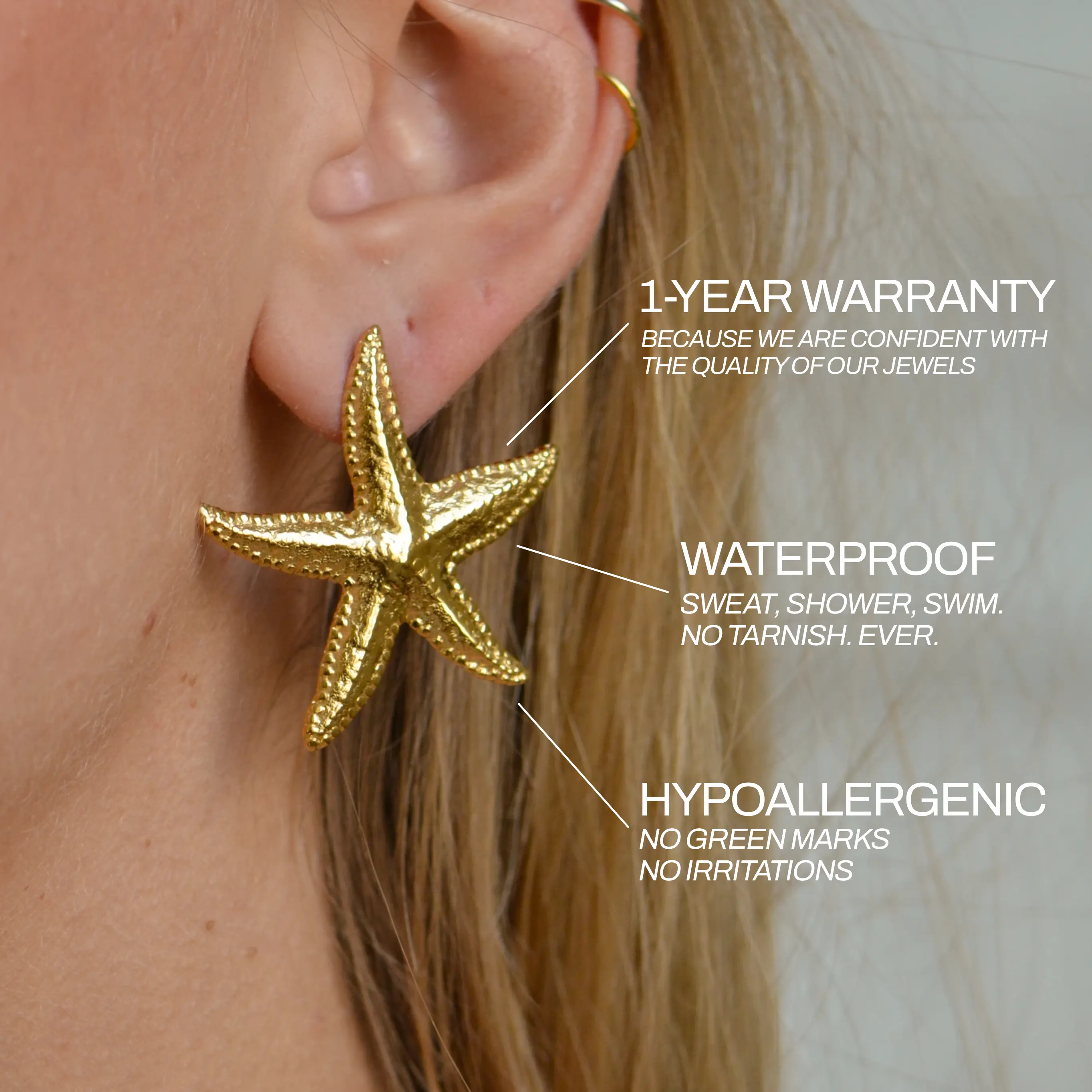 Boucles D'Oreilles Etoile De Mer - Image 3