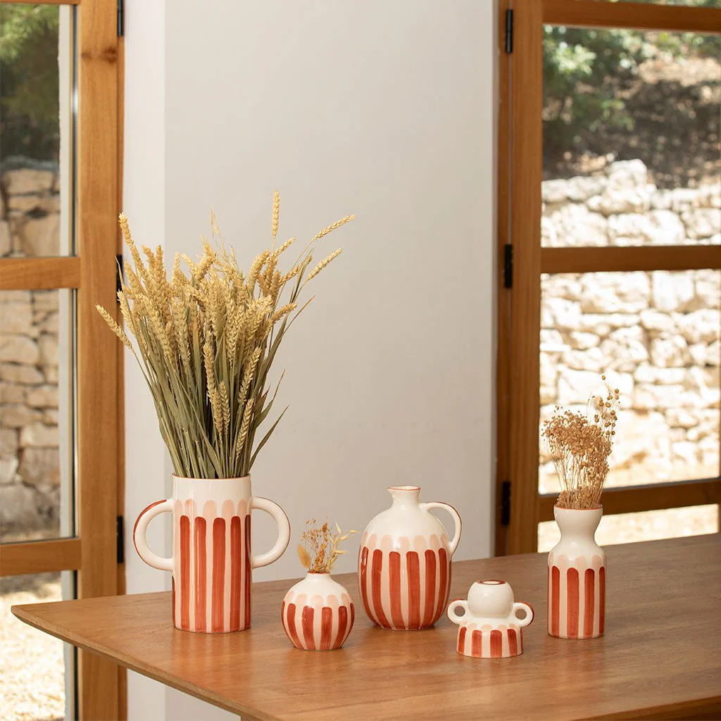 Bougeoir En Céramique Menorca - Rayures - Image 6