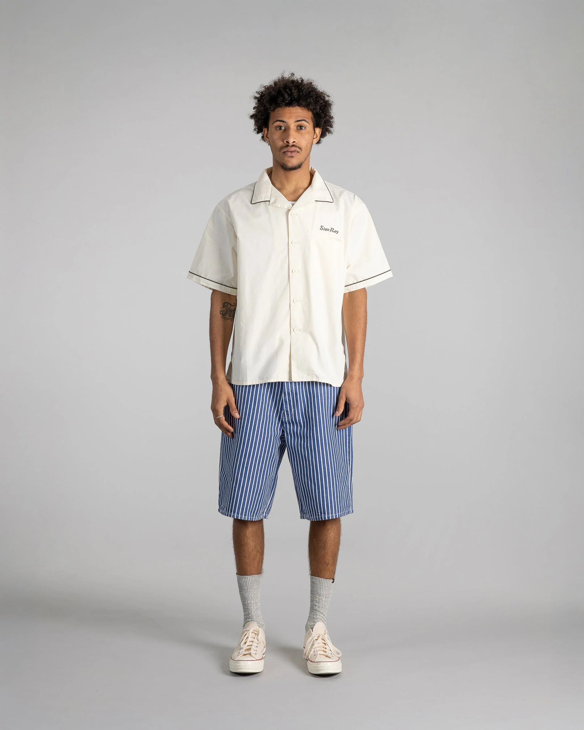 Bowling Shirt - Natural / Matt Black - Image 2