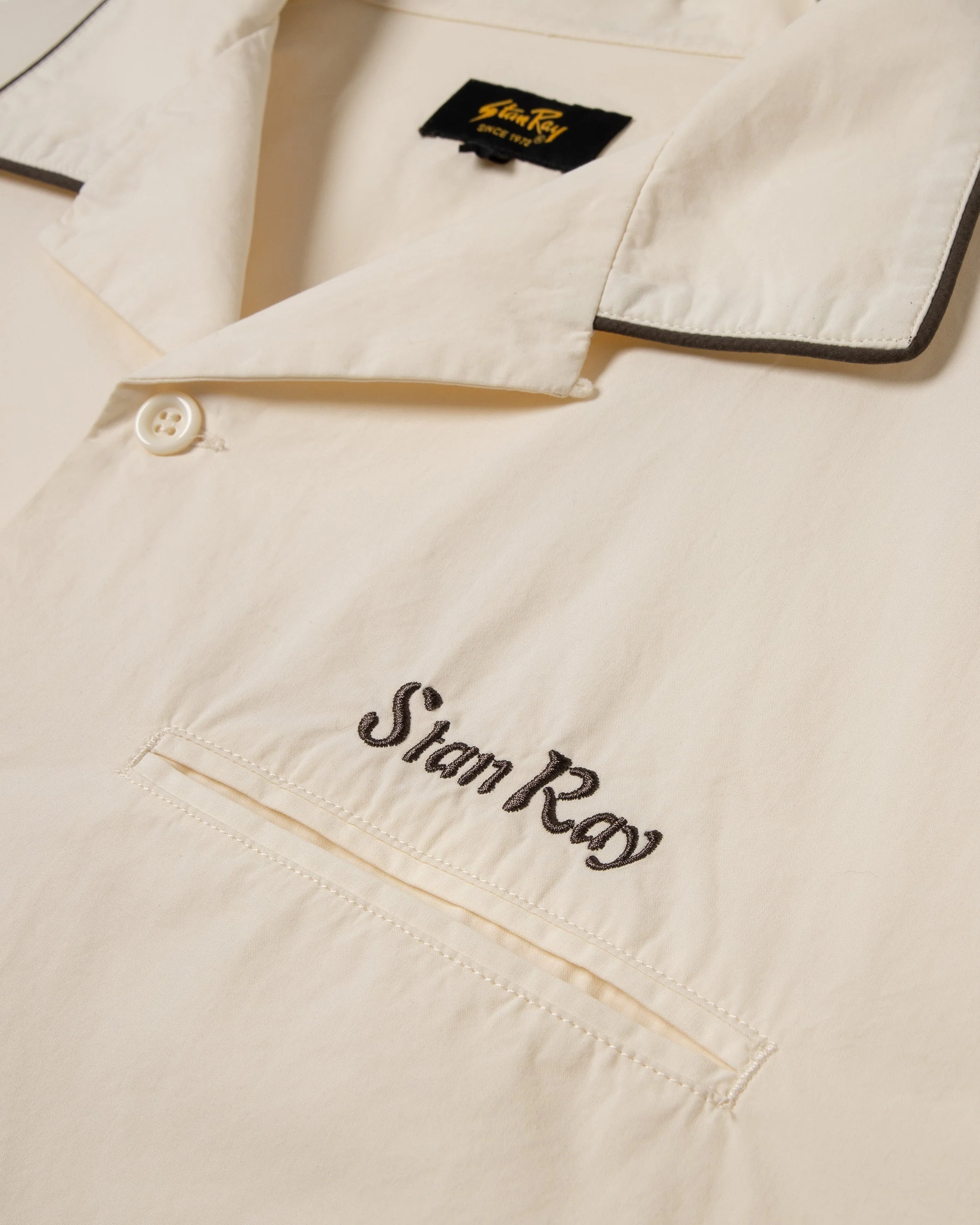 Bowling Shirt - Natural / Matt Black - Image 8