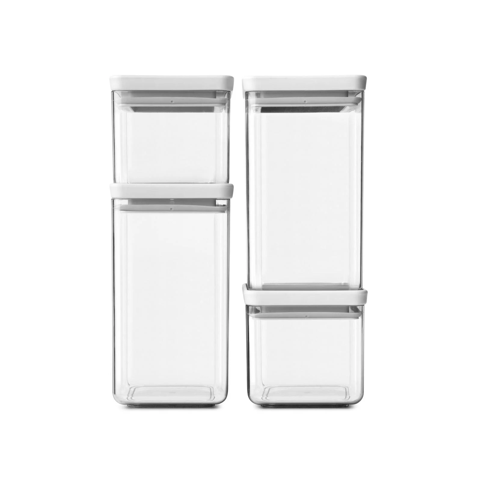 Tasty+ - Bocal Carré - Kit De 4 Pcs - Light Grey - Image 2