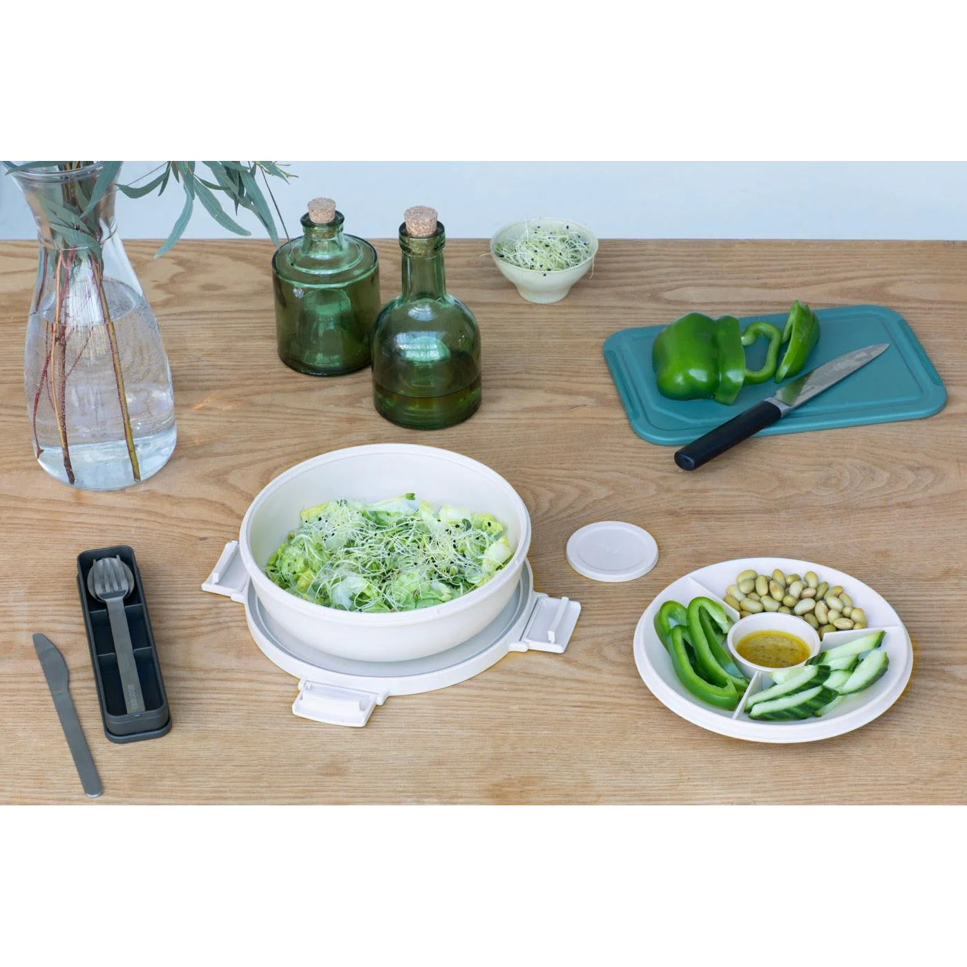 Make & Take - Boîte À Salade Ronde - 1.3L - Light Grey - Image 4