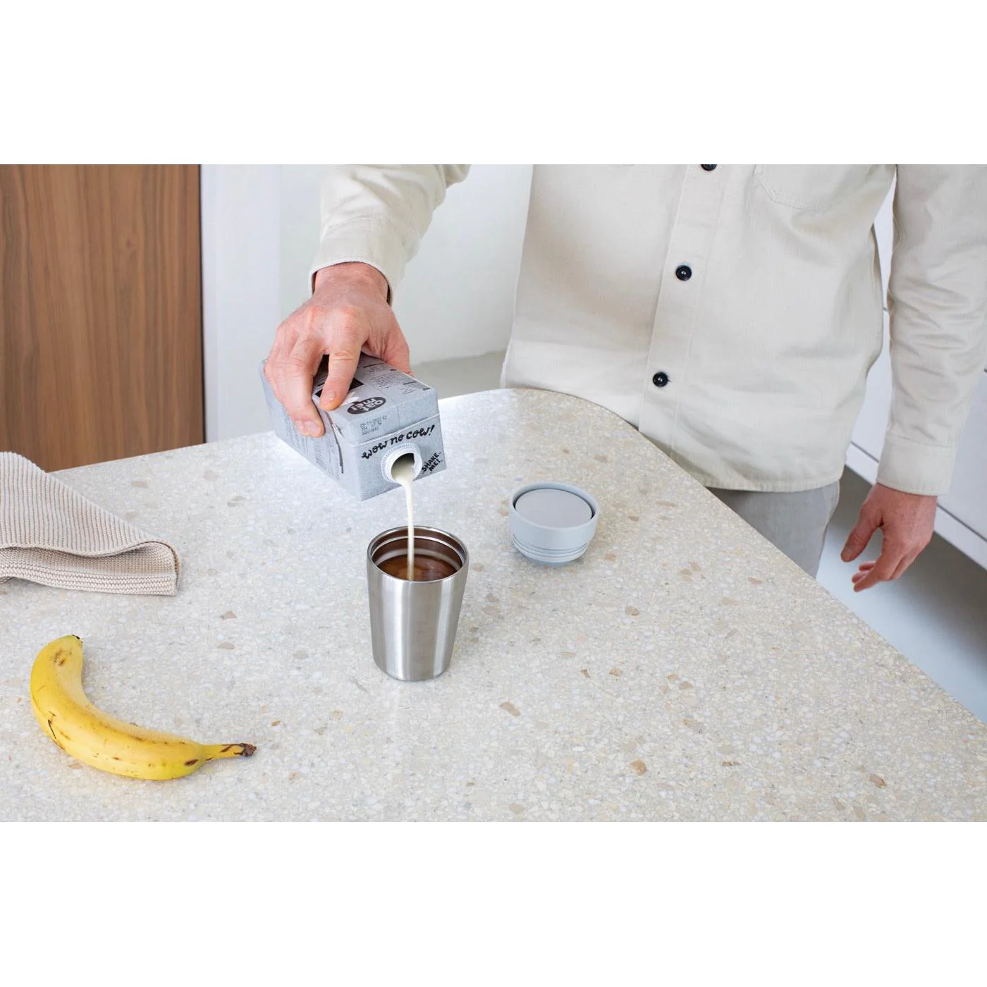 Make & Take - Mug Isotherme - 0,2 L - Light Grey - Image 3