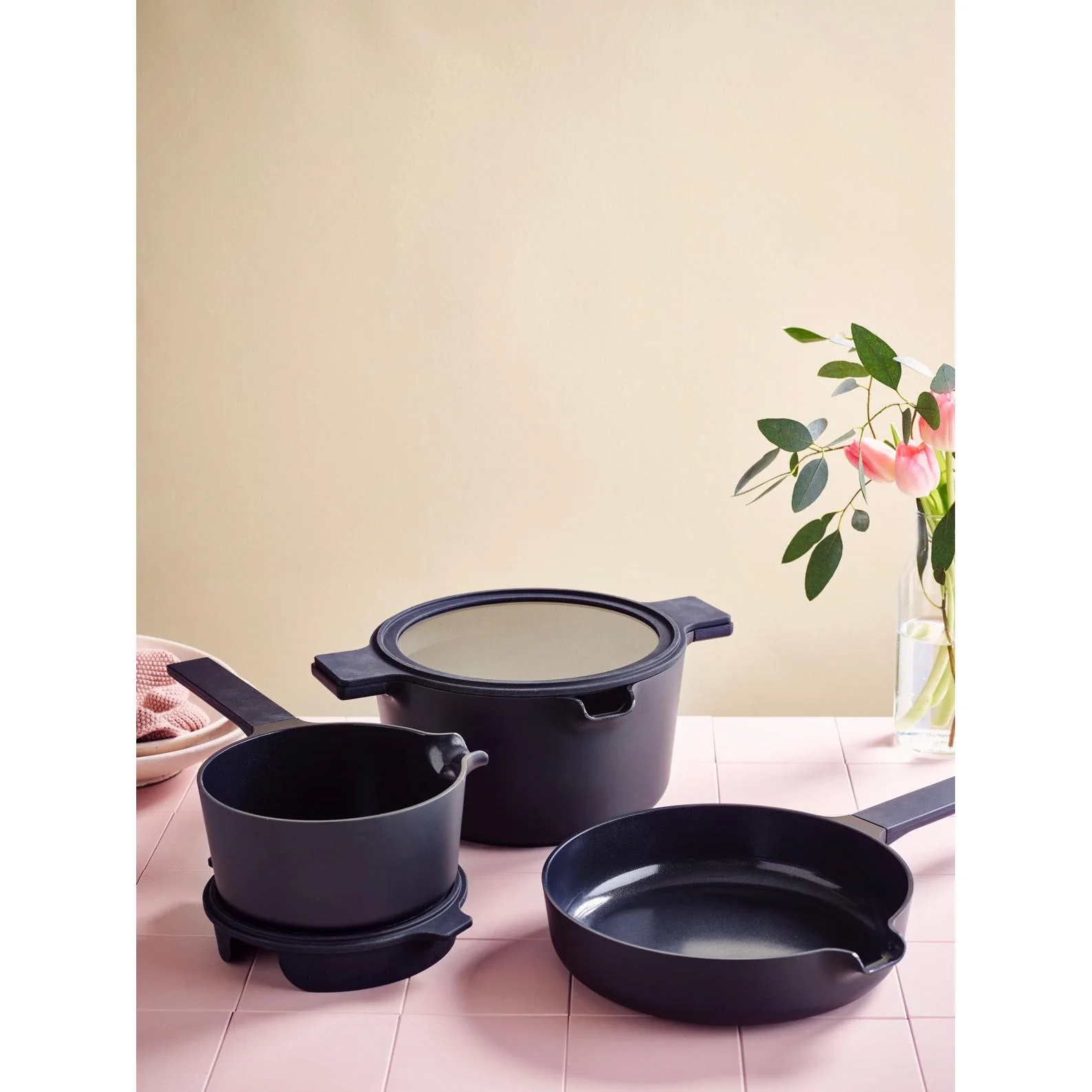 Compact - Gamme - Set 5 En 1 - Antiadhésif - Black - Image 4