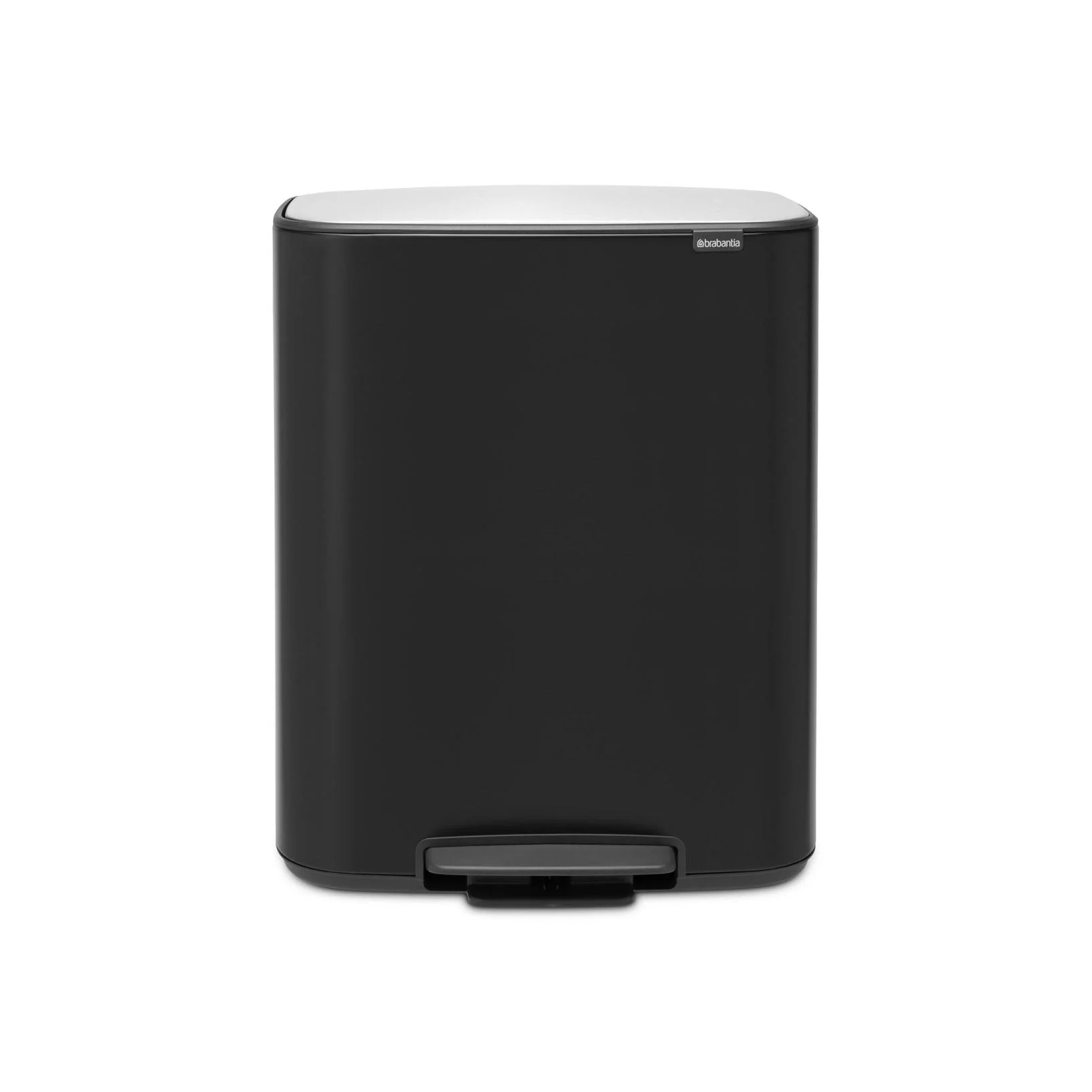 Poubelle À Pédale Bo - 2x30L - Matt Black - Image 3