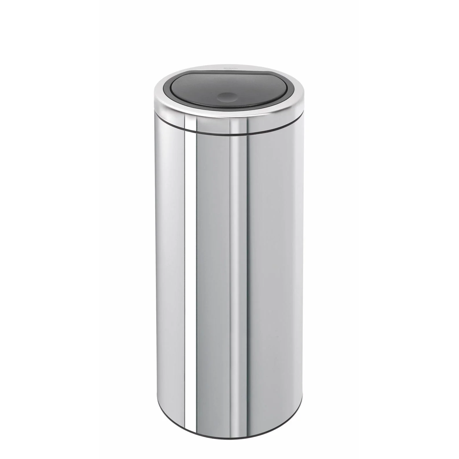 Touch Bin - 30L - Couvercle Plat - Brilliant Steel - Image 2