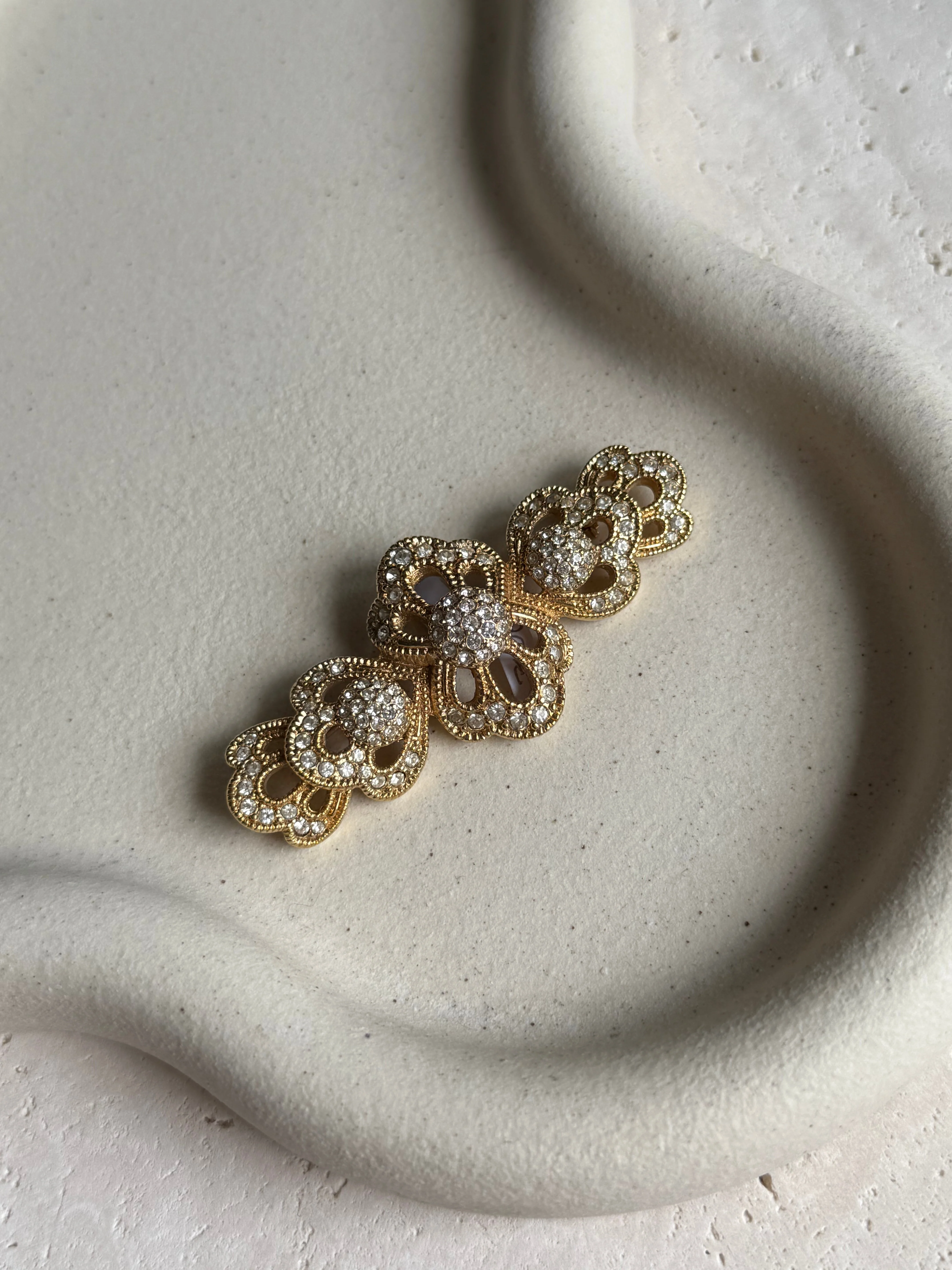 Christian Dior - Broche Vintage - Dentelle Ornée De Strass - Image 3