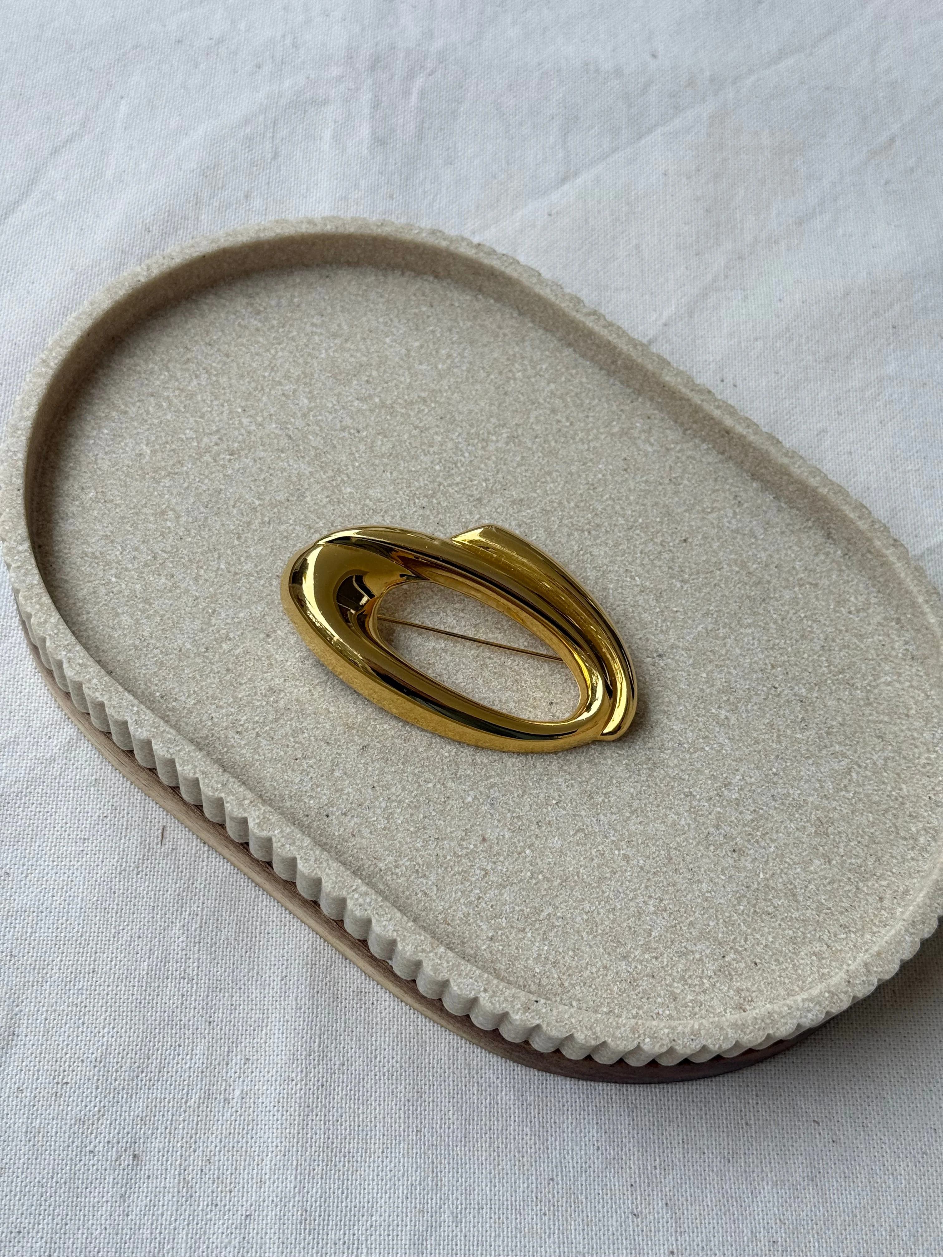 Broche Vintage - Ovale Structurale - Image 2