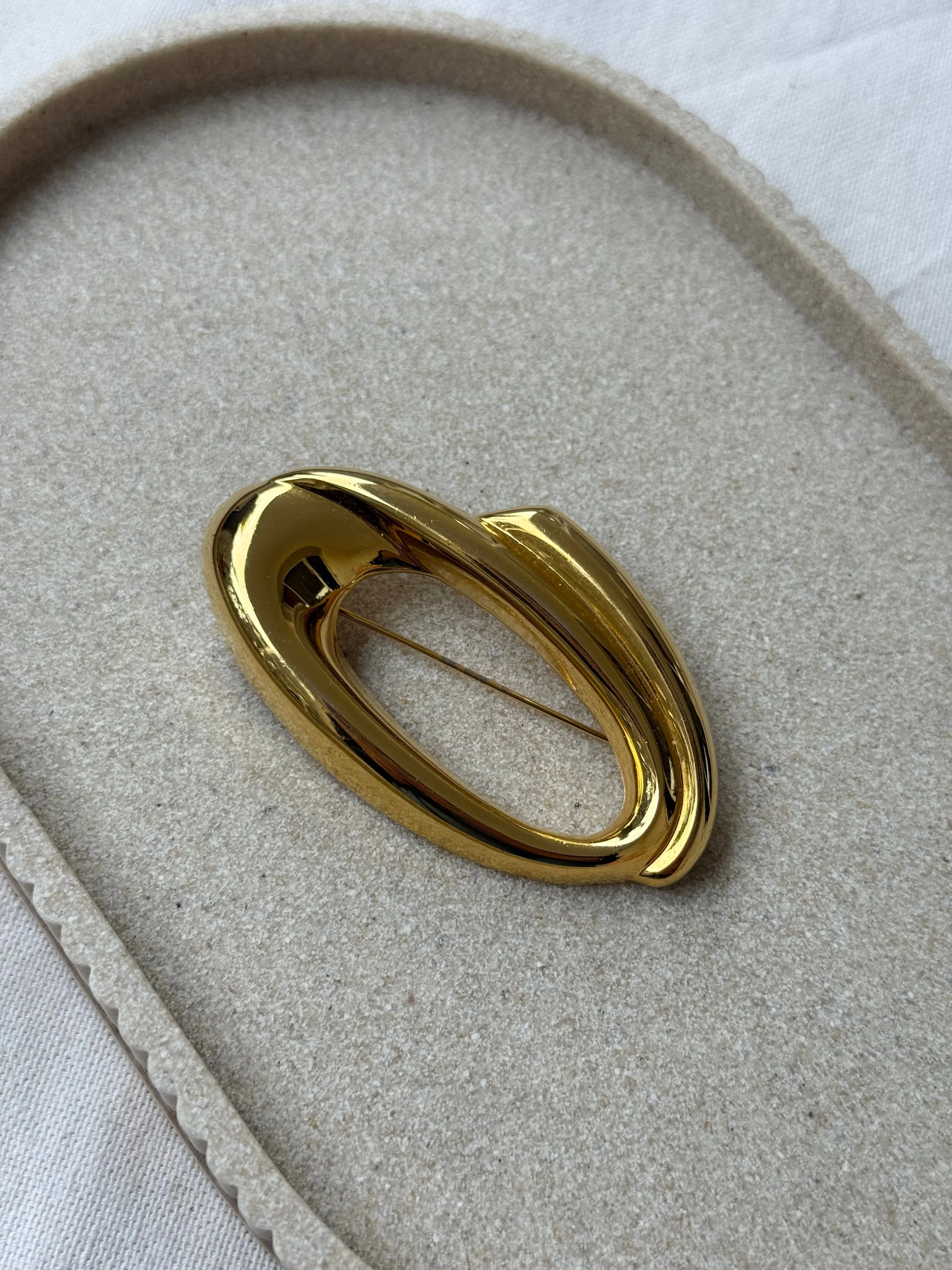 Broche Vintage - Ovale Structurale - Image 3