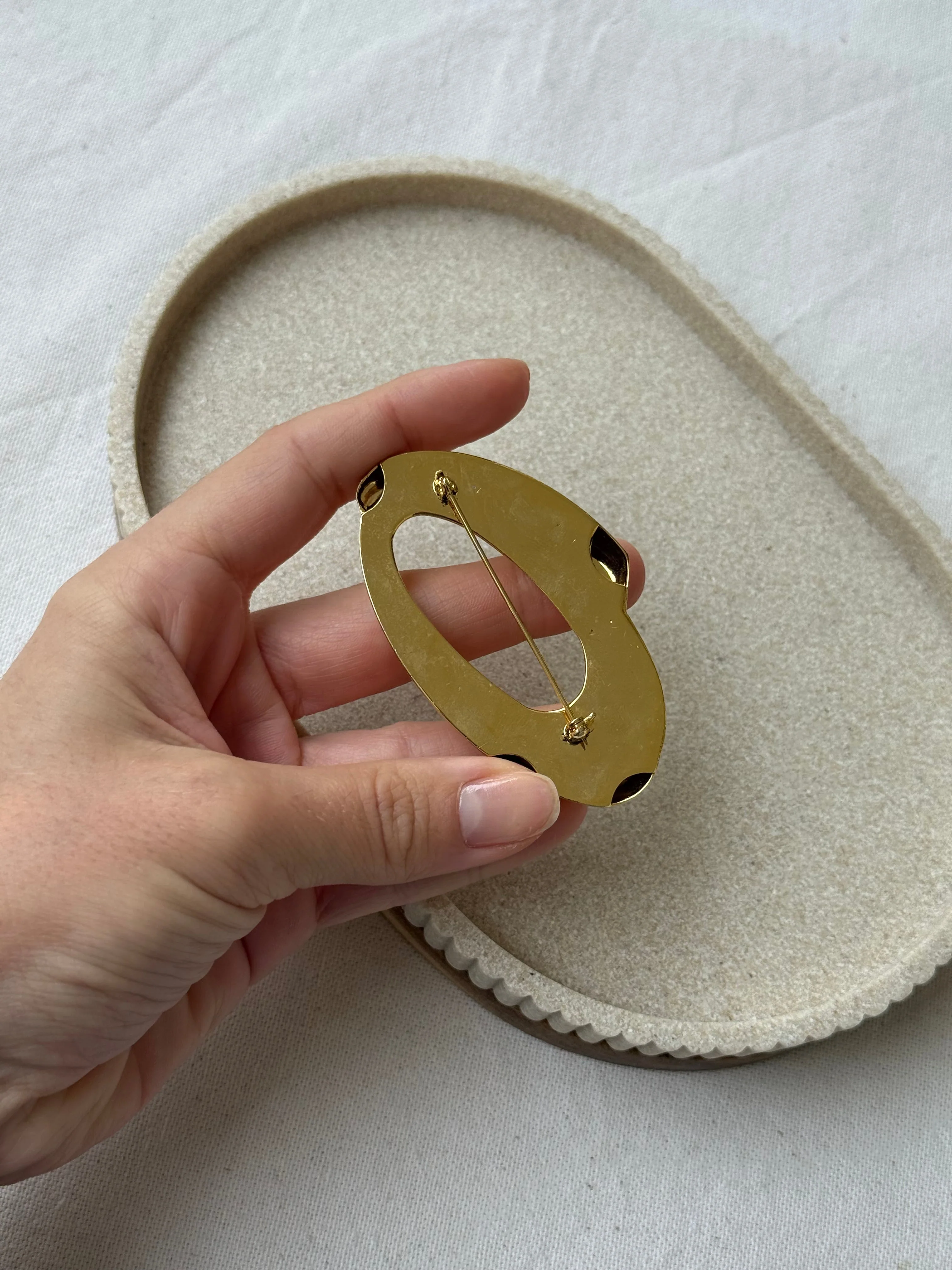 Broche Vintage - Ovale Structurale - Image 5