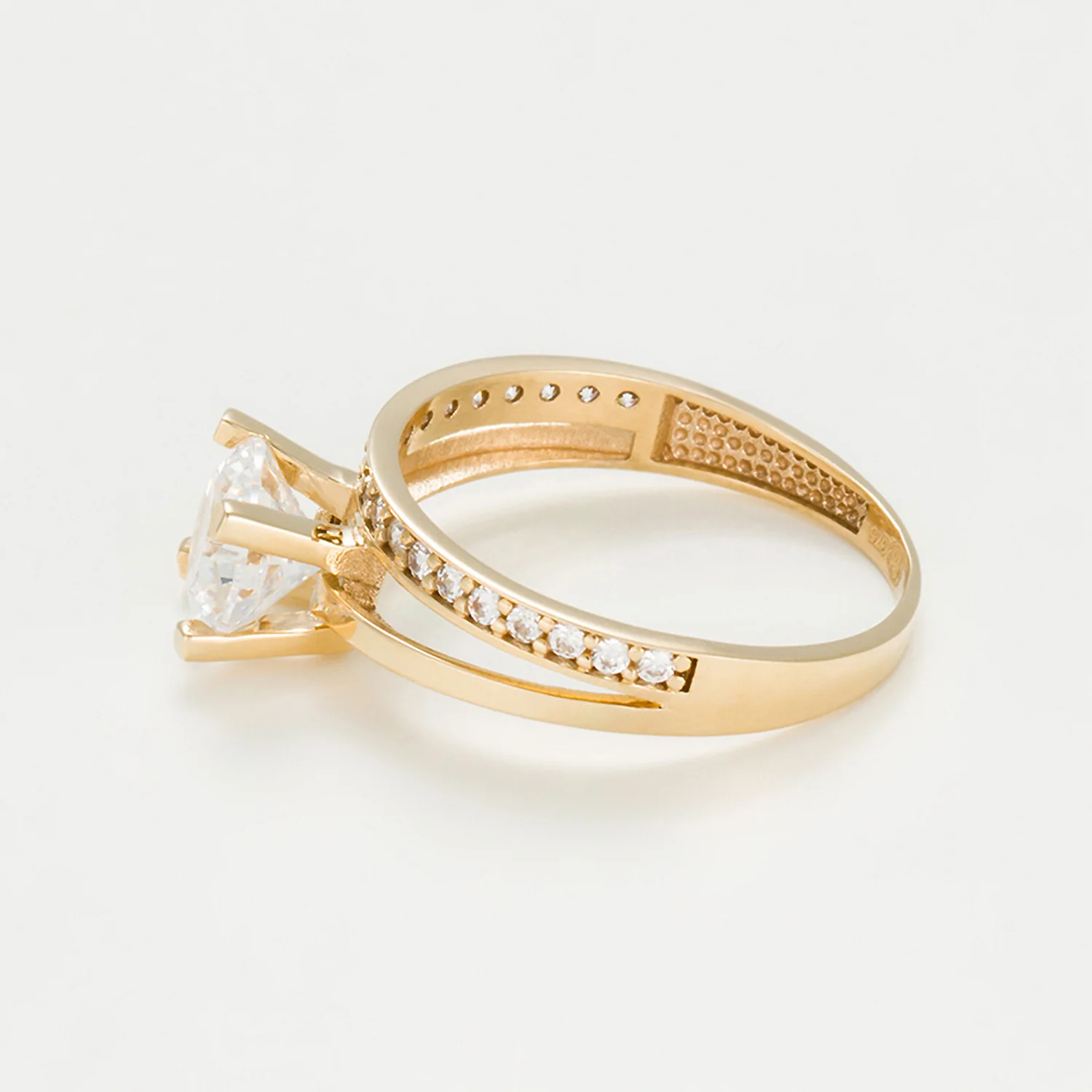 Bague "Majestueuse" - Or Jaune 375/1000 Et Zirconium - Image 3