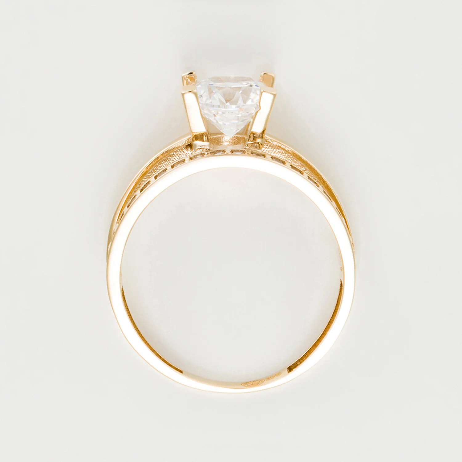 Bague "Majestueuse" - Or Jaune 375/1000 Et Zirconium - Image 4