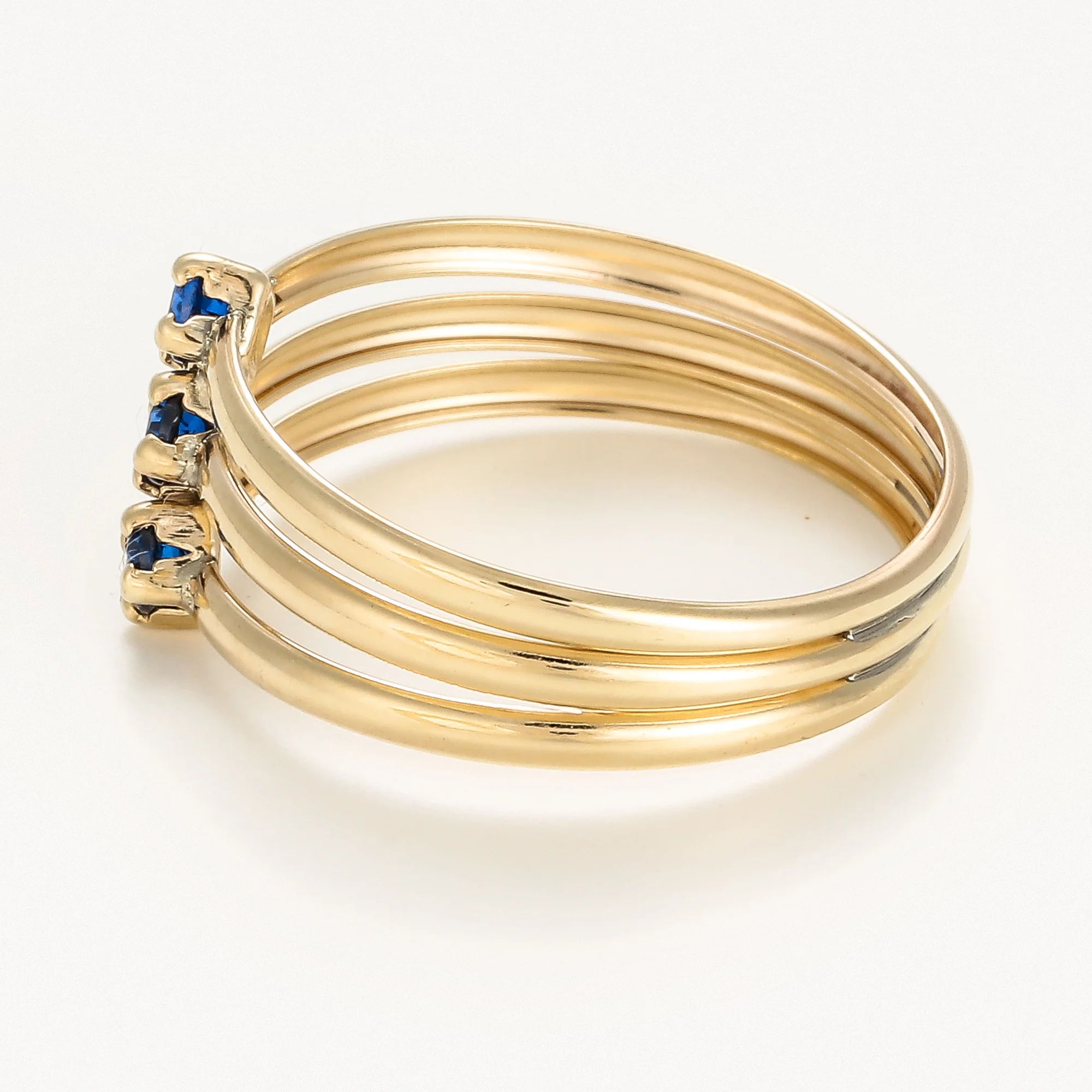 Bague "Abbie Zirconium Bleu "Or Jaune 375/1000 Et Zirconium - Image 4