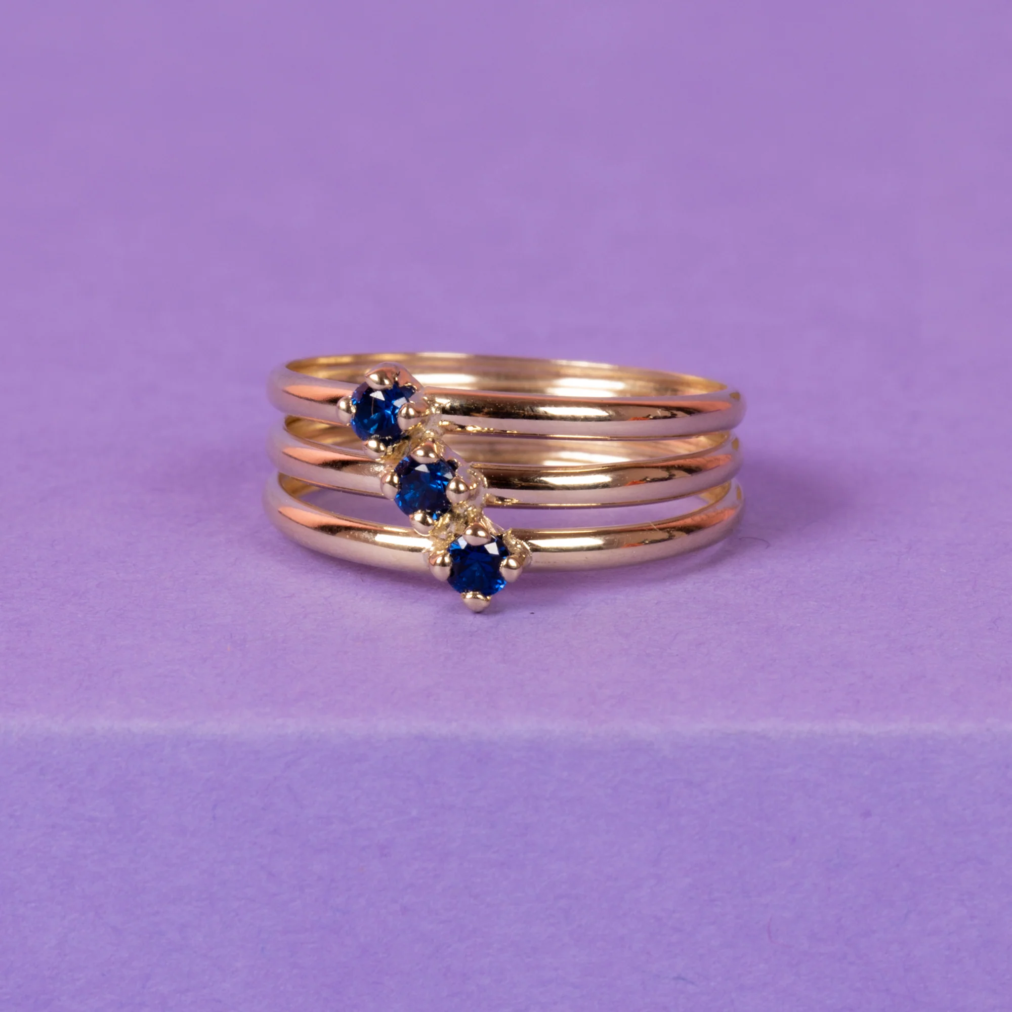Bague "Abbie Zirconium Bleu "Or Jaune 375/1000 Et Zirconium - Image 5