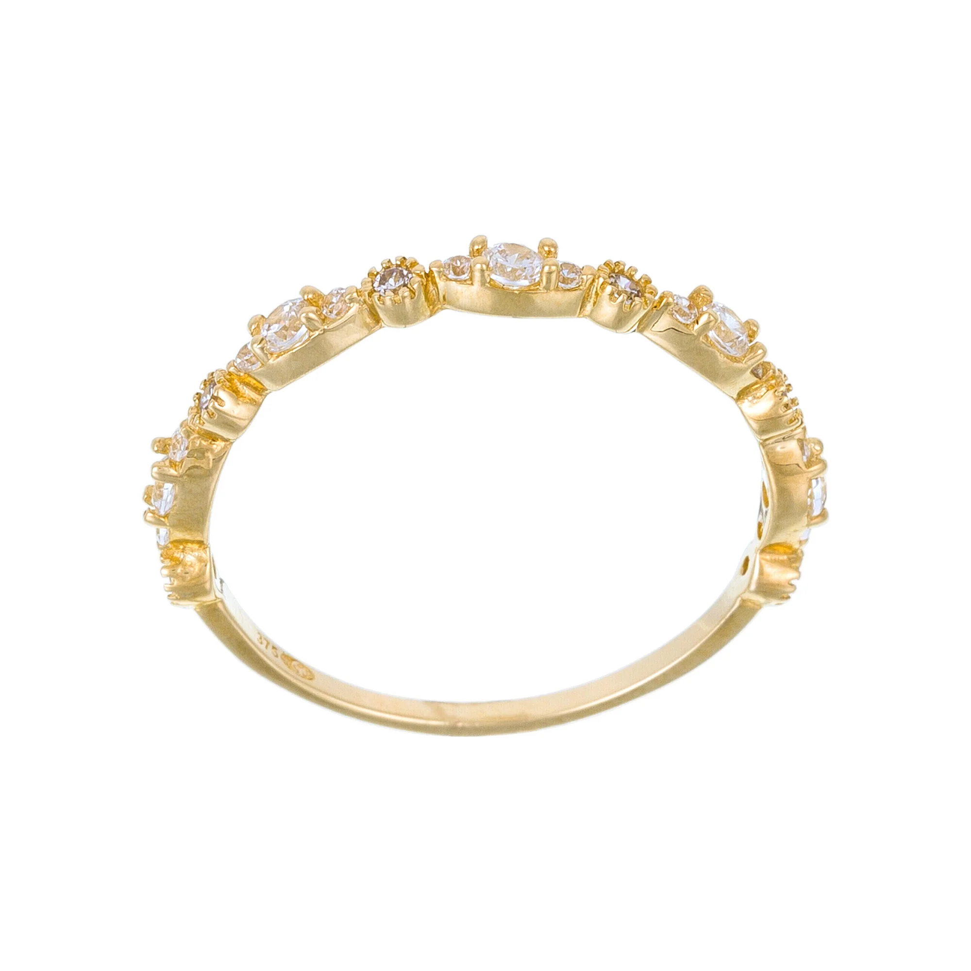 Bague "Relation" Or Jaune 375/1000 Et Zirconium - Image 3